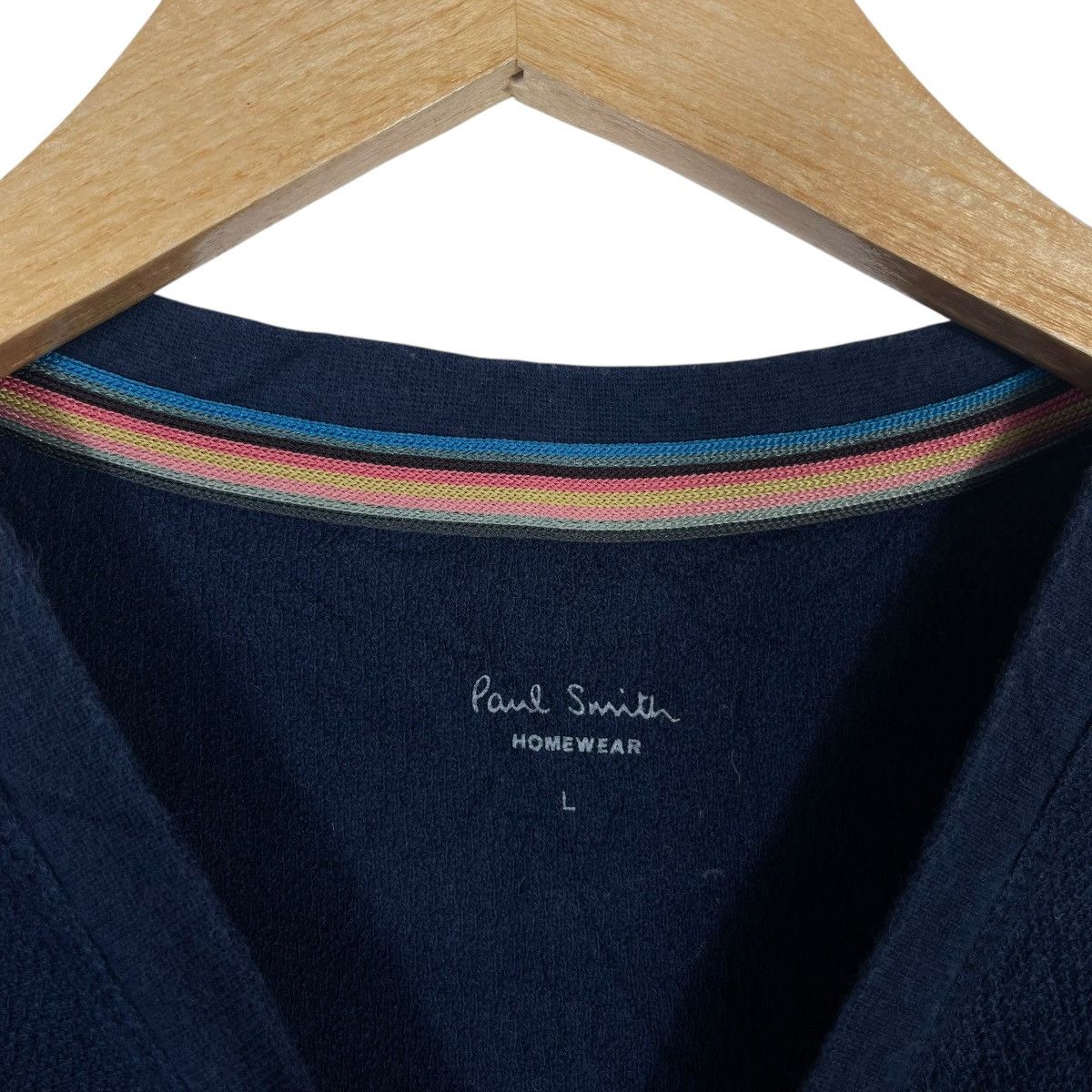 Paul Smith Paul Smith Homewear Pocket T Shirt Navy Waffle Textured Size US L / EU 52-54 / 3 - 3 Thumbnail