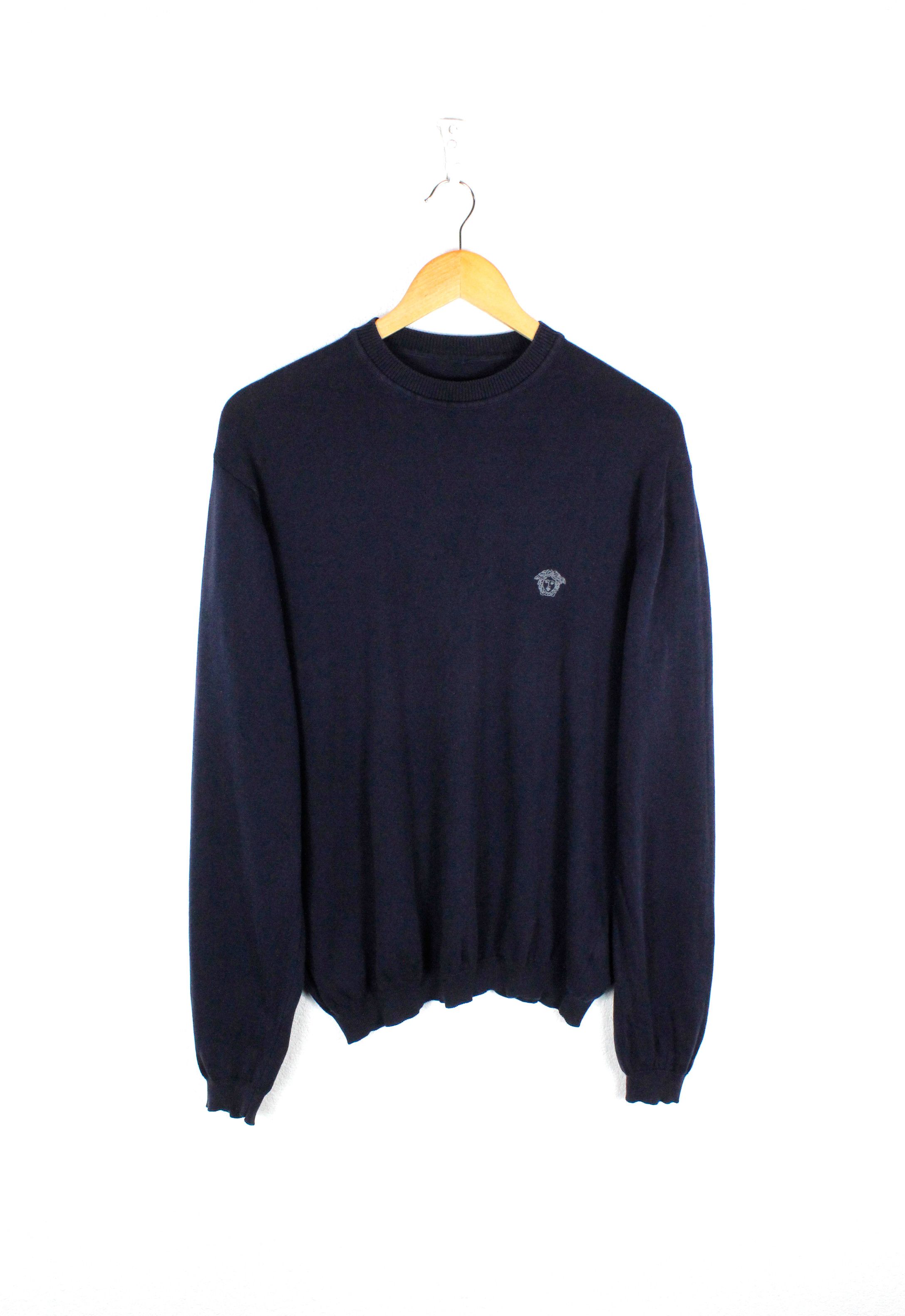 Versace Vintage Versace Jeans Couture Medusa Logo Sweater Jumper Y2K Size US XL / EU 56 / 4 - 1 Thumbnail