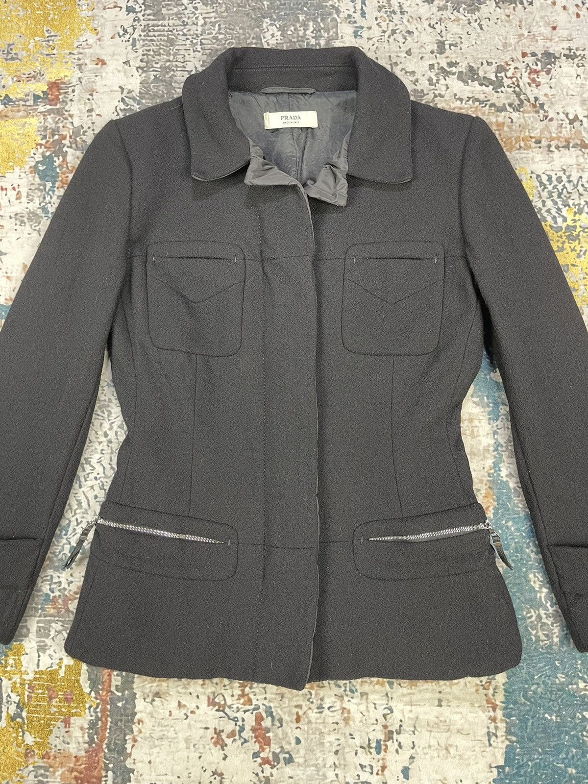 Prada Vintage Prada Lightweights Down Suit Jackets Size S / US 4 / IT 40 - 2 Thumbnail