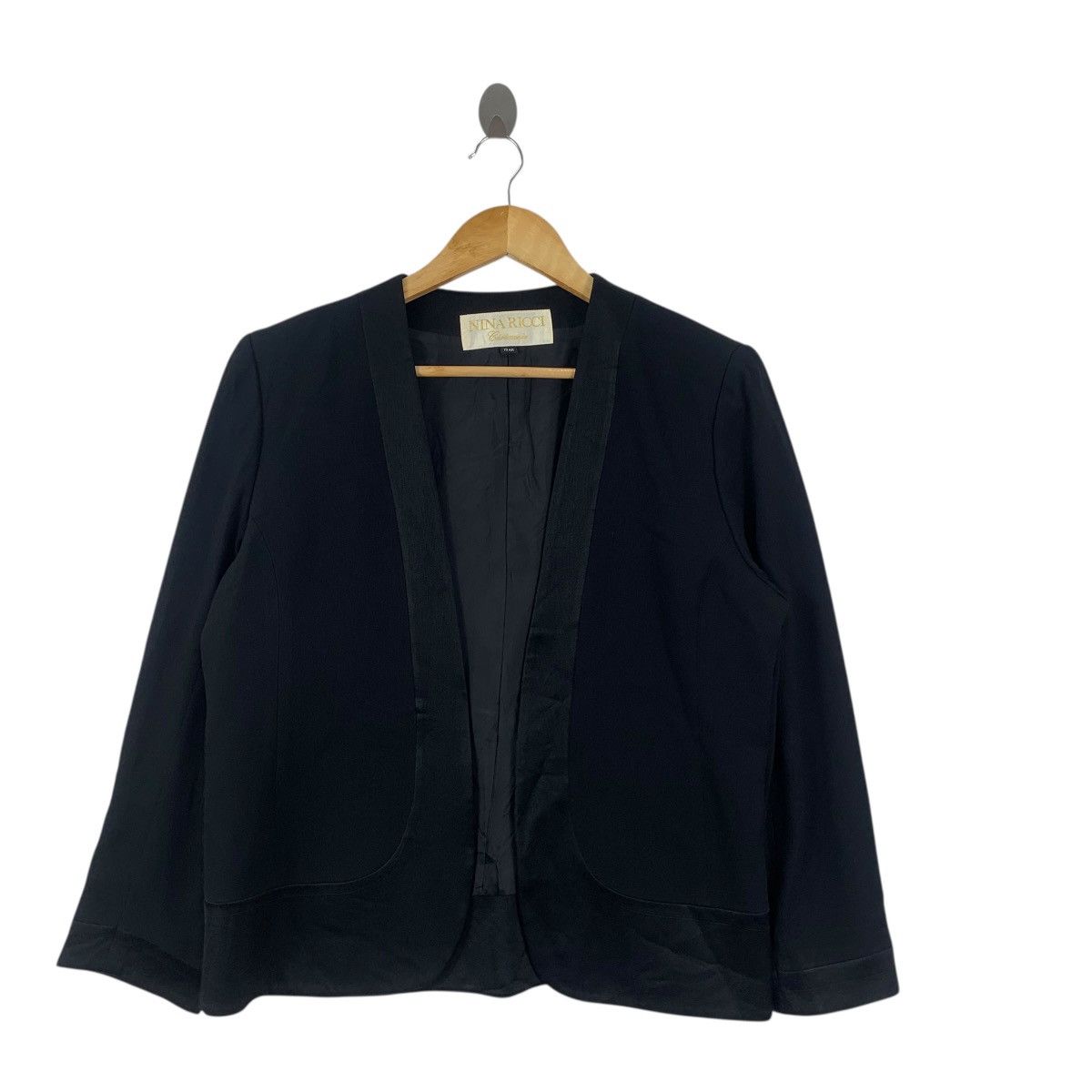 Nina Ricci Vintage 80’ NINA RICCI CEREMONIE Collection Black Blazer Size M / US 6-8 / IT 42-44 - 4 Thumbnail