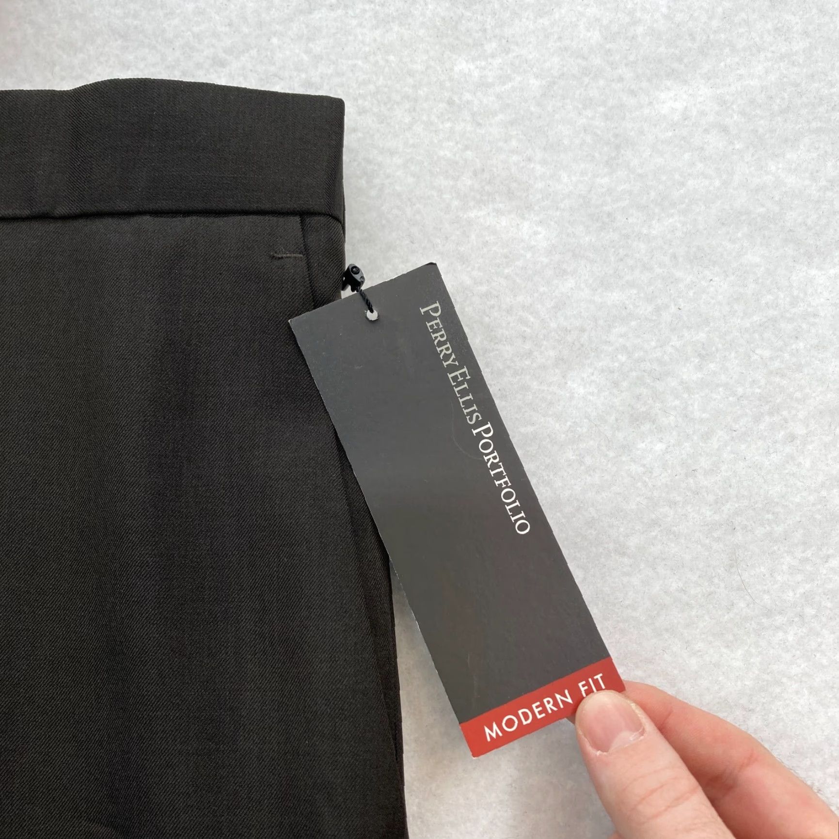 Perry Ellis Perry Ellis Portfolio Dress Pants Mens 38x30 Brown Straight Leg Modern Fit NWT Size US 38 / EU 54 - 3 Thumbnail