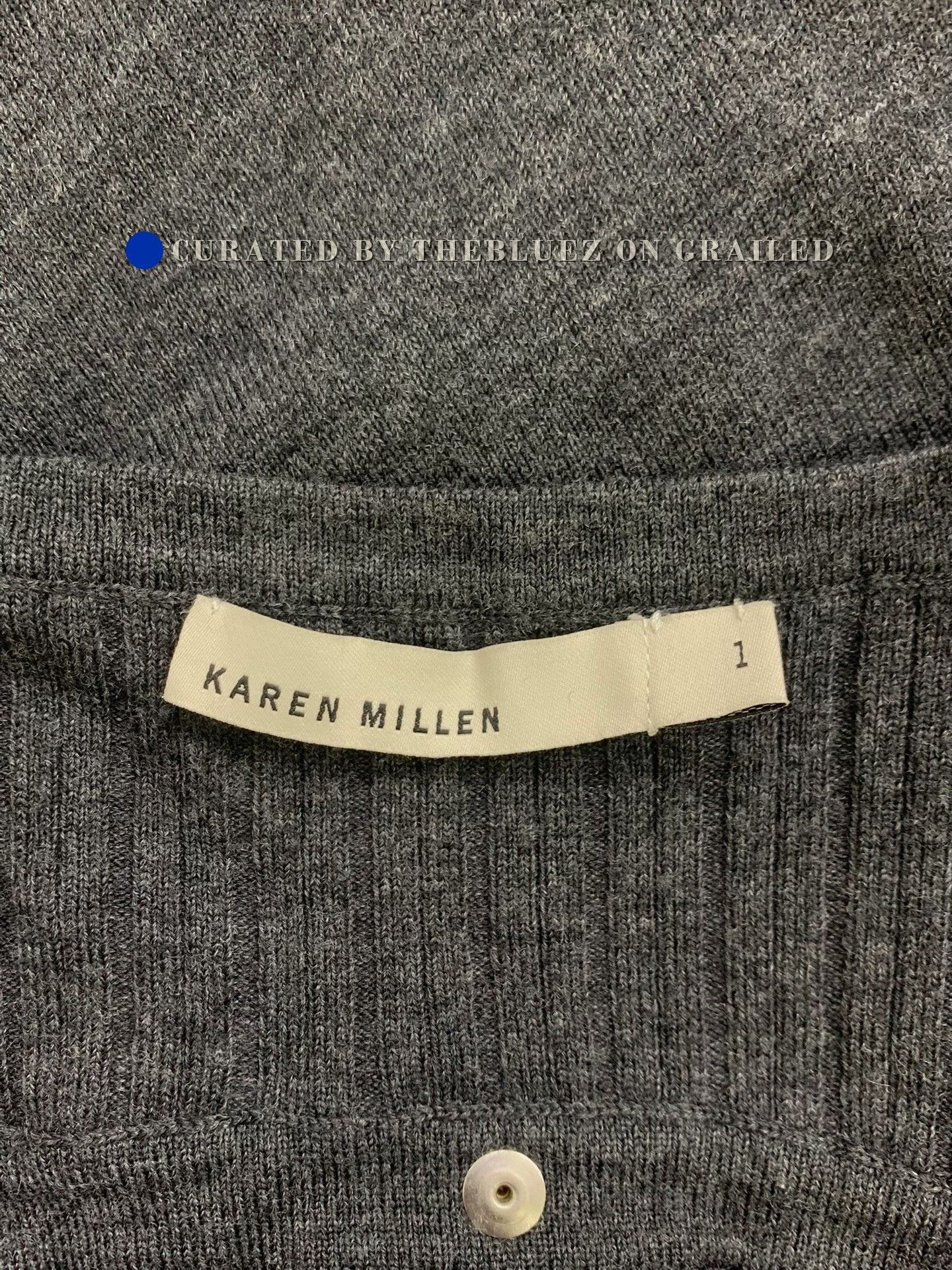 Karen Millen Gray Irregular Knit Dress, Women's — image 4 of 6