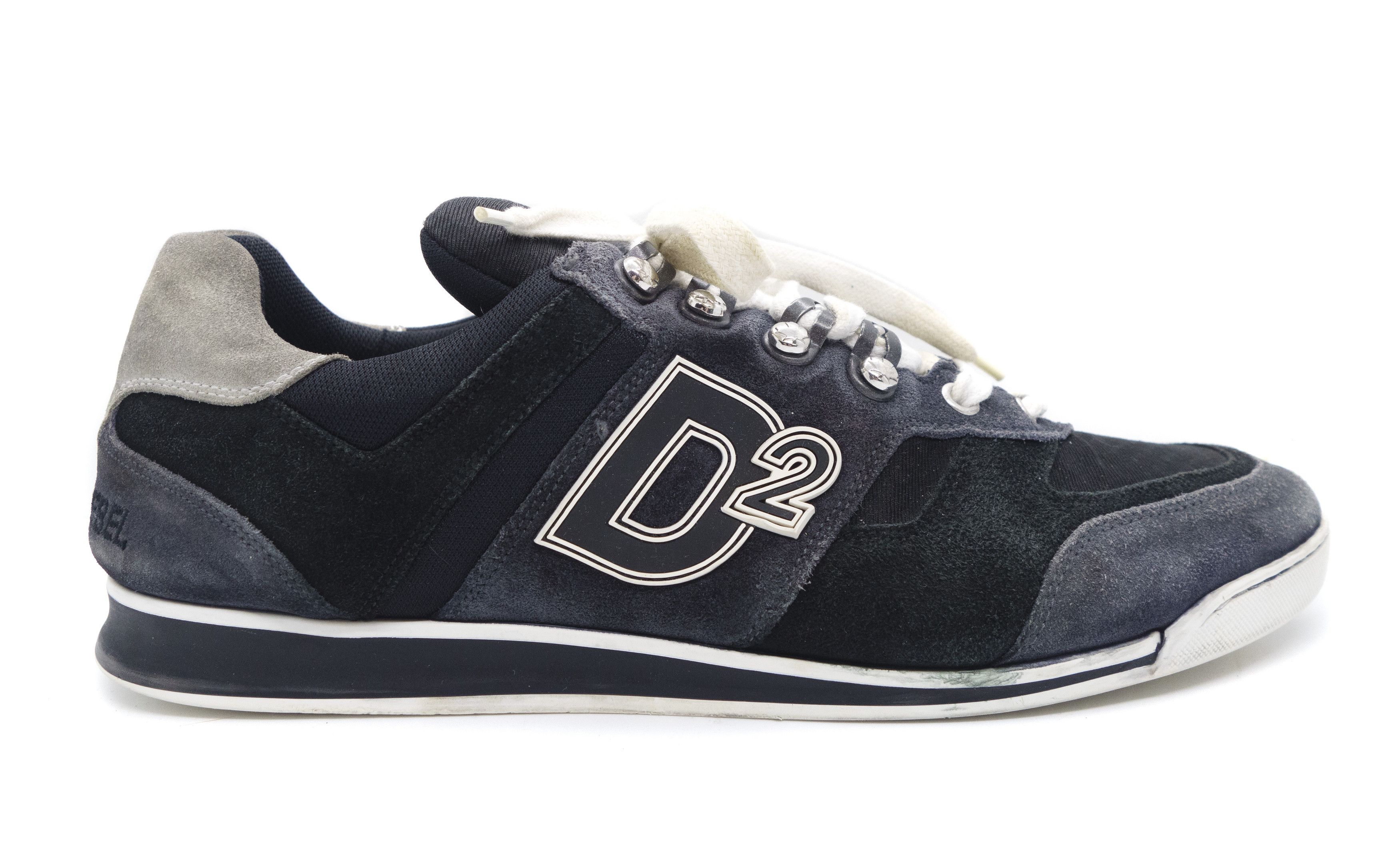 Dsquared2 D2 Logo Y2K Low Sneakers Size US 10 / EU 43 - 2 Thumbnail