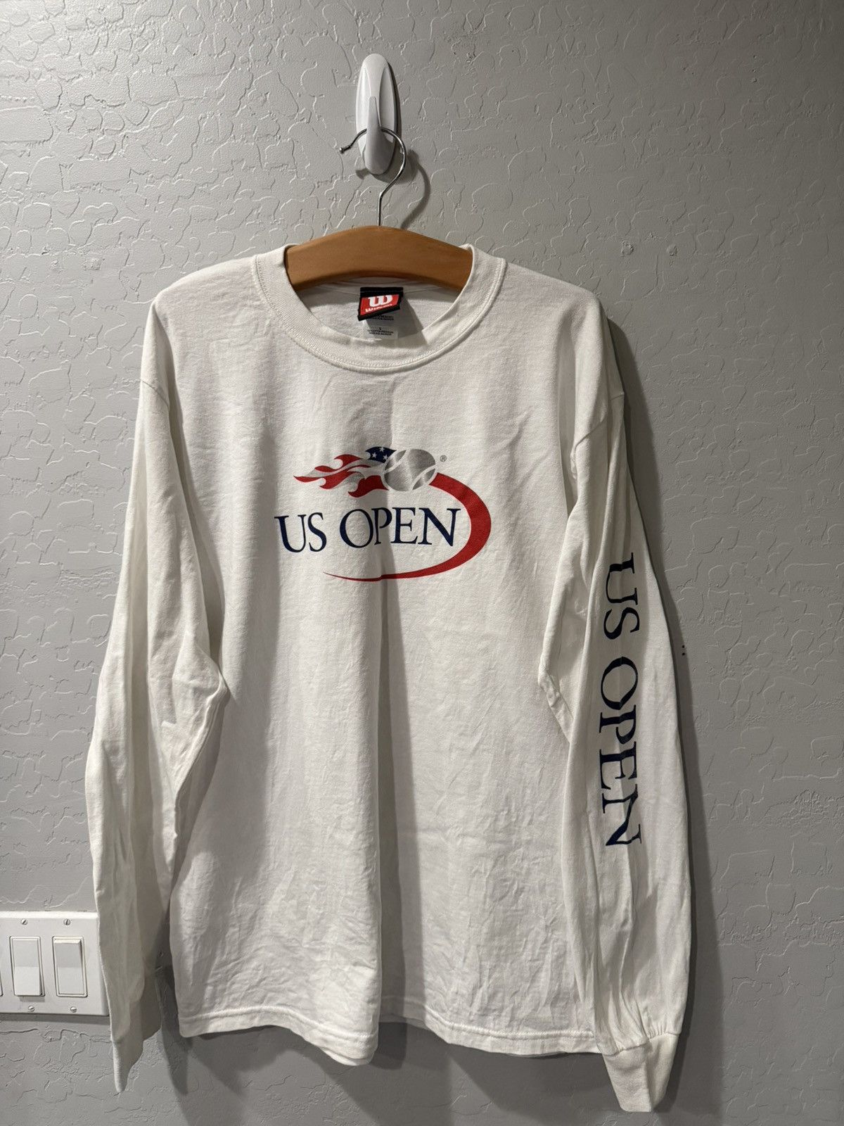 Vintage Wilson U.S. Open Tennis L/S Shirt Large Bin 2