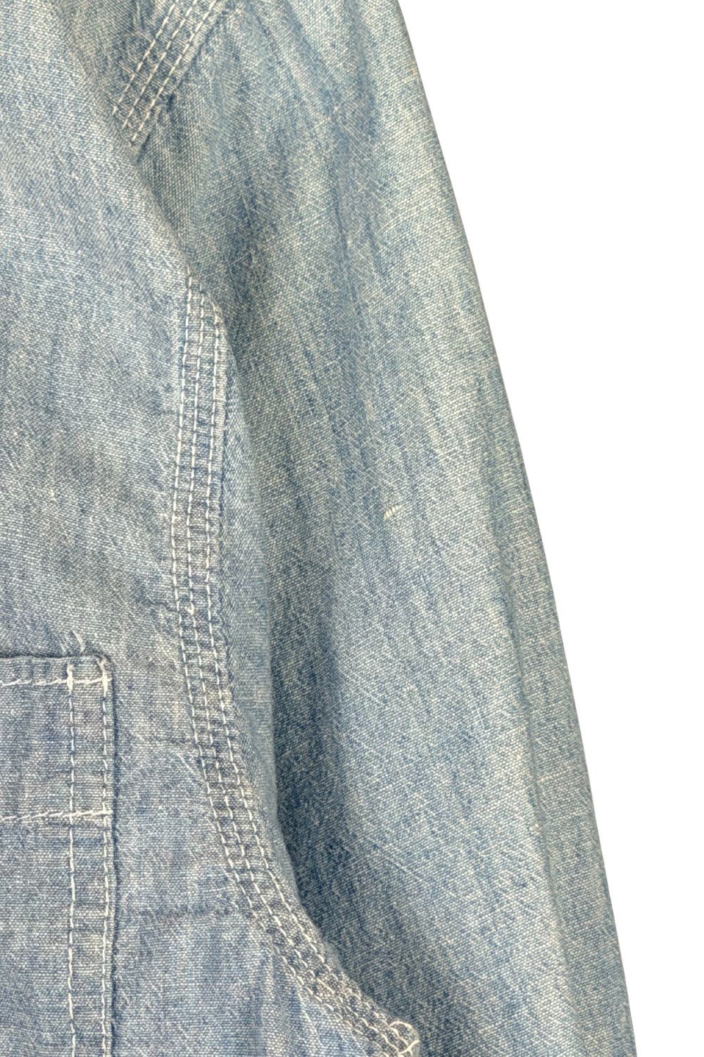 Ralph Lauren 90s RL Authentic Dungarees Chambray Work Shirt - Made in USA Size US XS / EU 42 / 0 - 6 Thumbnail