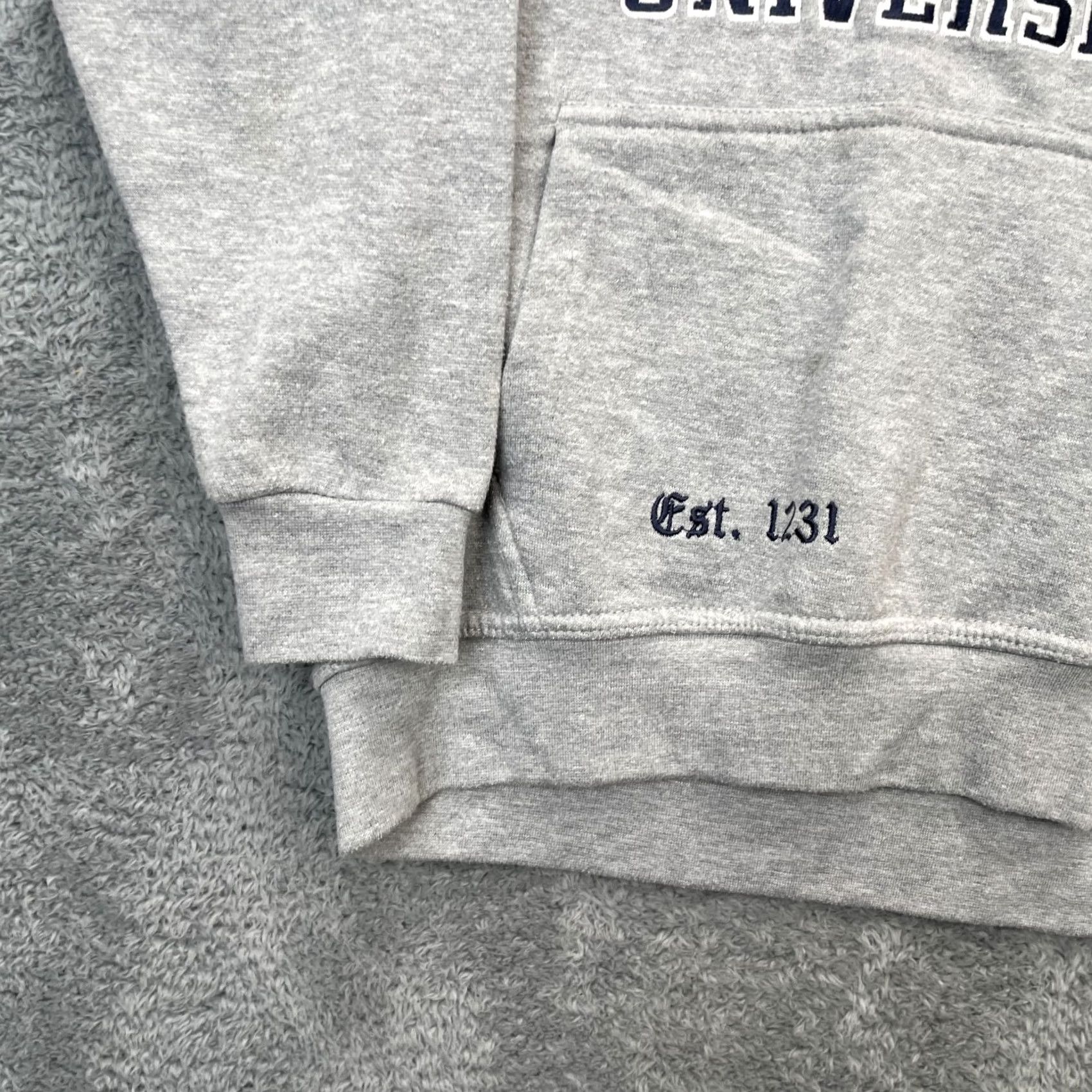 Logo 7 VINTAGE? Oxford University Hoodie Mens XS Gray Official Classic Embroidered Logo Size US XS / EU 42 / 0 - 7 Thumbnail