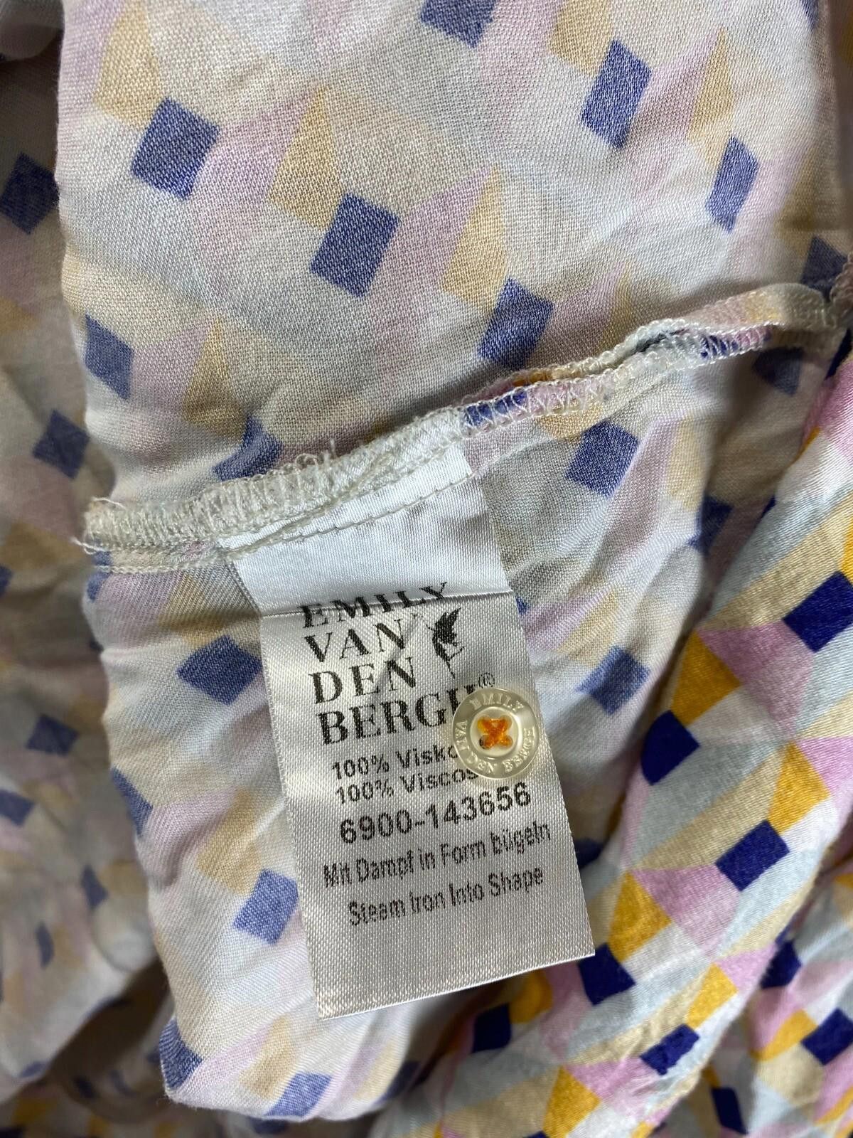 Designer Emily Van Den Bergh Multicolor Blouse Shirt Size 44 / L Size M / US 6-8 / IT 42-44 - 12 Thumbnail
