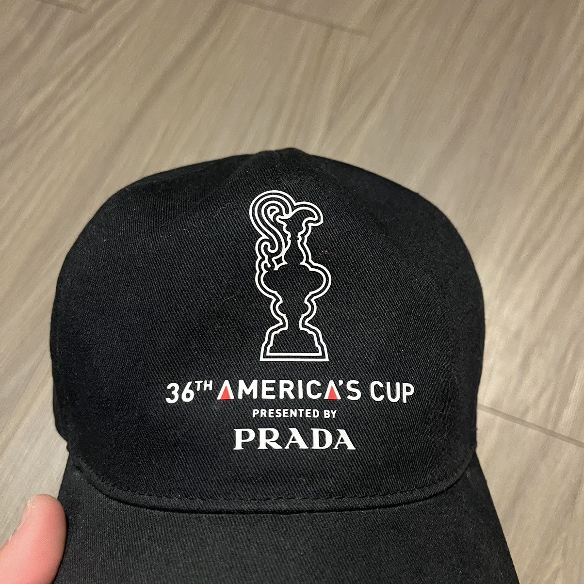 Prada Black Prada americas cup Strap back cap Size ONE SIZE - 2 Thumbnail