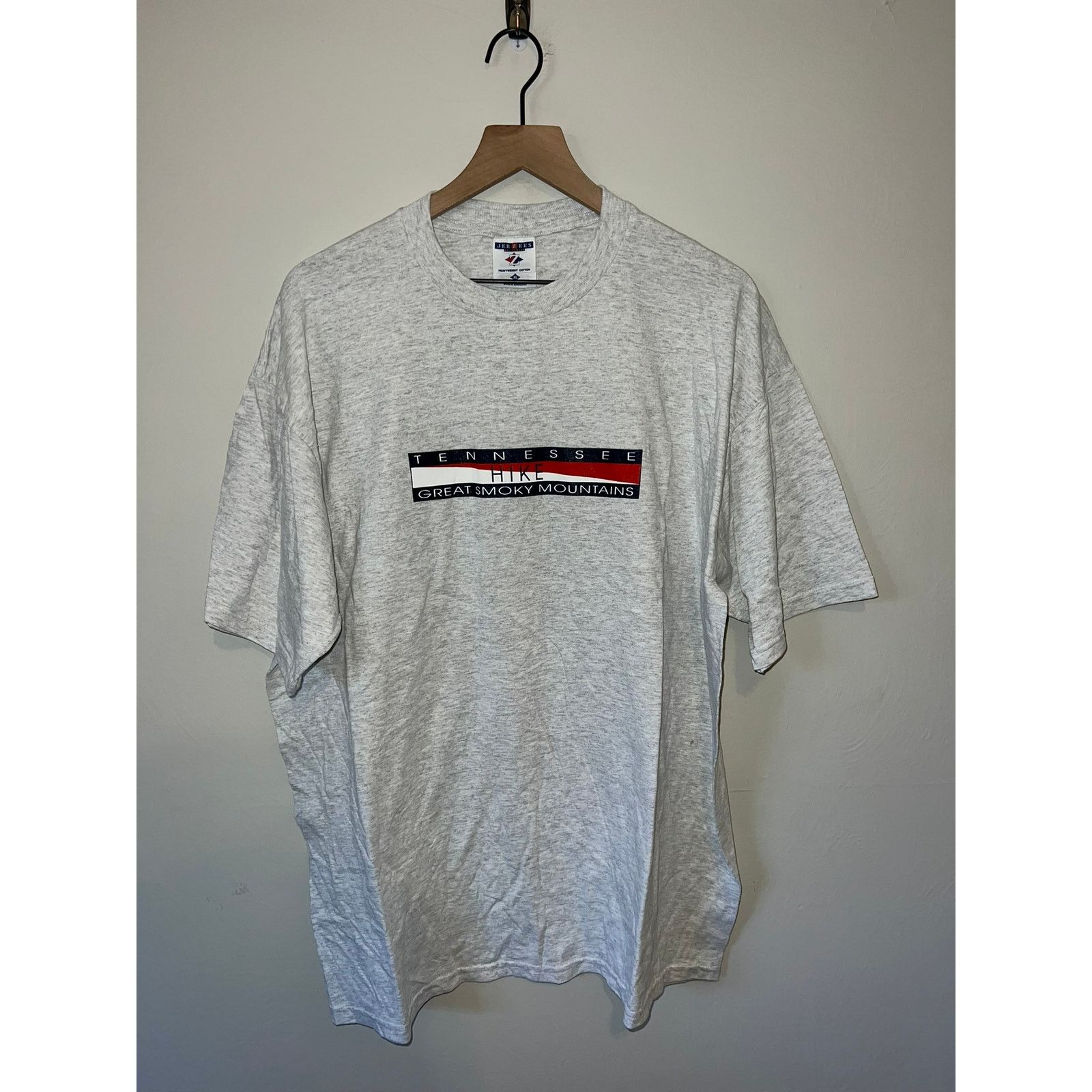 Jerzees Vintage Tennessee Shirt Hike Great Smoky Mountains Tee XL Size US XL / EU 56 / 4 - 1 Thumbnail