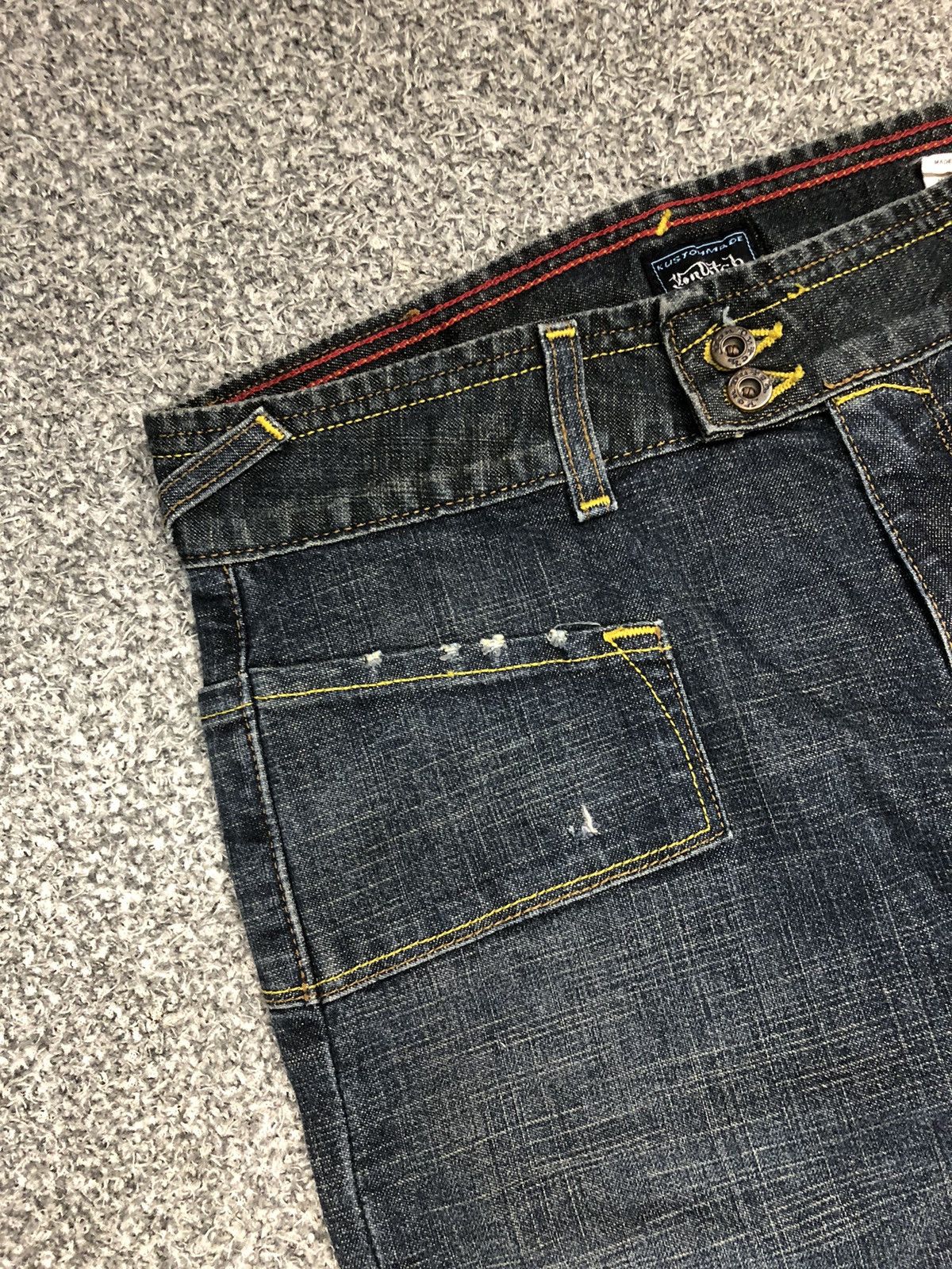 Japanese Brand × Vintage × Von Dutch Vintage Kustommade Von Dutch Flare Jeans Size 30" / US 8 / IT 44 - 5 Thumbnail