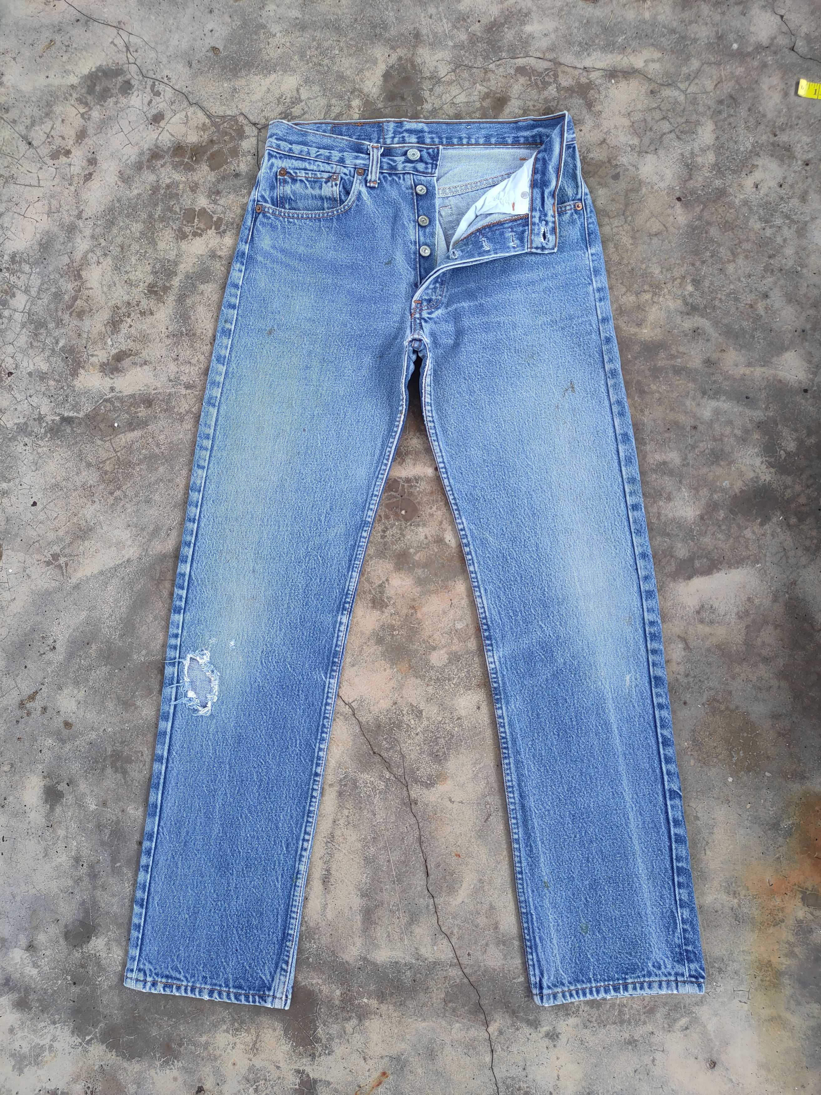 Levi's Vintage Clothing W30 VINTAGE LEVI'S 501 00' DISTRESSED JEANS DENIM PANTS Size US 30 / EU 46 - 1 Thumbnail