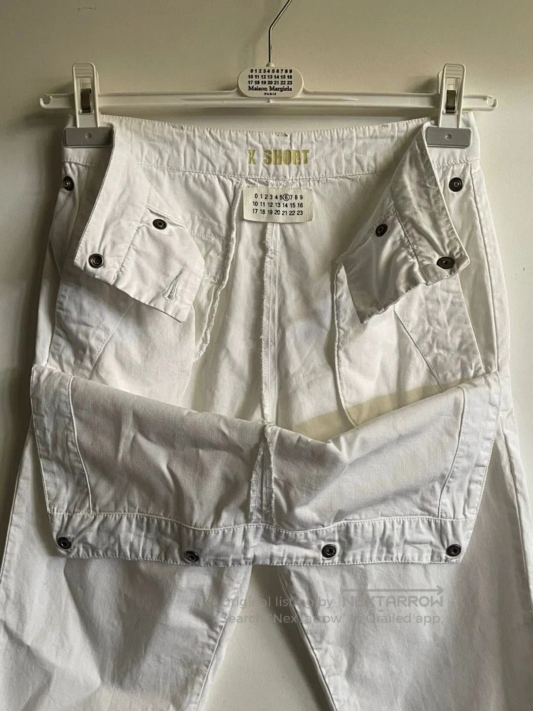 MM6 Martin Margiela White Cotton Trousers. Size US 30 / EU 46 - 5 Thumbnail