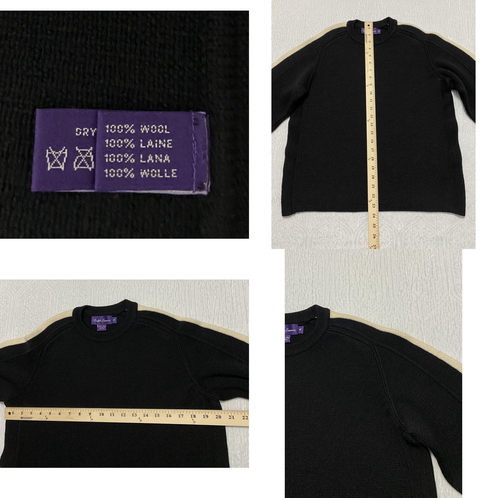 Ralph Lauren Ralph Lauren Sweater Mens M Heavy Wool Made In Italy Crewneck Stripe Pullover Size US M / EU 48-50 / 2 - 8 Thumbnail