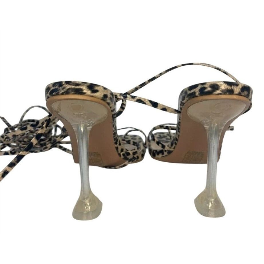 Other SO ME / Lace Up / Leopard Print / Heels With Clear / Stilett Size US 7.5 / IT 37.5 - 4 Thumbnail