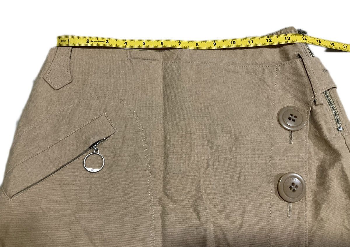 Burberry 🔥Y2K Vintage Burberry Diagonal Buttons Layer Zipper Skirt Size 28" / US 6 / IT 42 - 10 Thumbnail