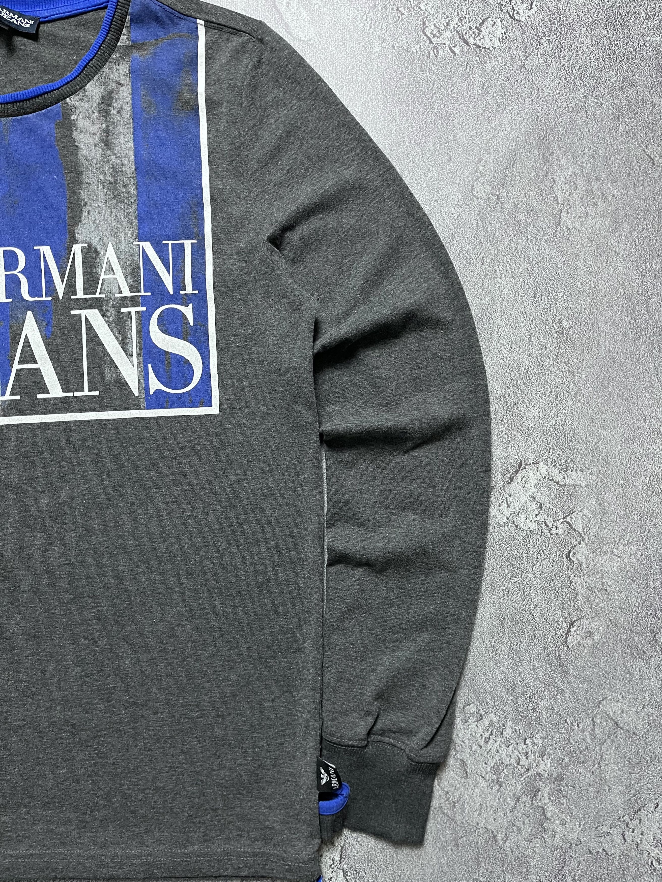 Emporio Armani 80x 90x Vintage Long Sleeve Emporio Armani Jeans Big Logo M Size US M / EU 48-50 / 2 - 3 Thumbnail