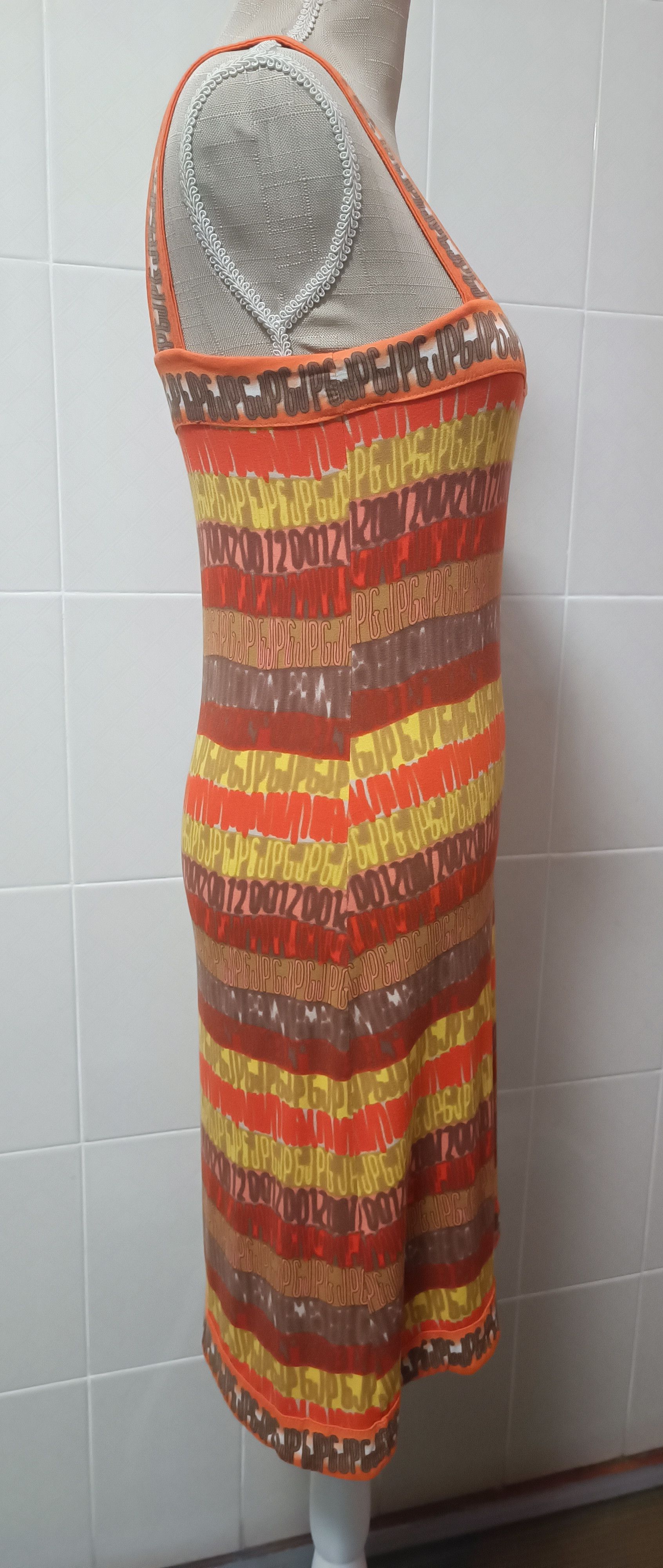 Jean Paul Gaultier SS2001_ Logo JPG Tank midi dress Size S / US 4 / IT 40 - 11 Thumbnail