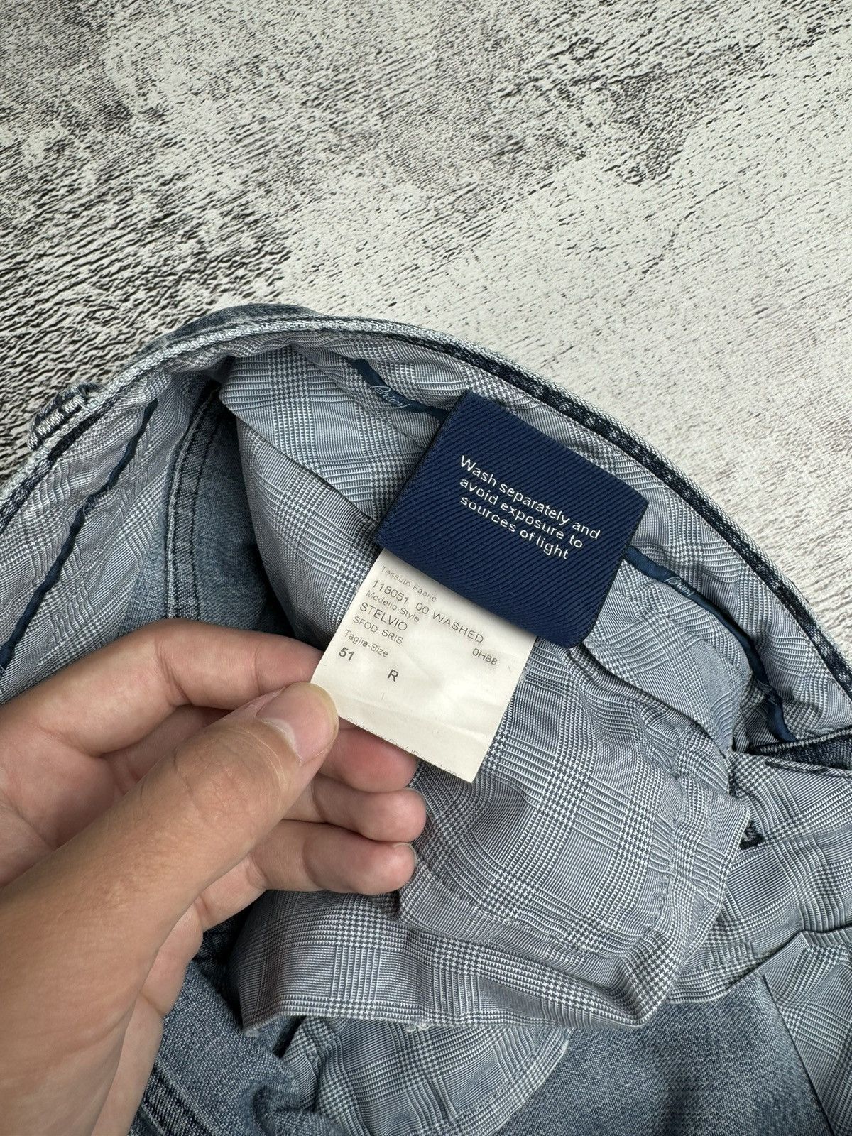 Brioni Brioni Stelvio 51 Vintage Light Blue Denim Collection Jeans Size US 34 / EU 50 - 16 Thumbnail