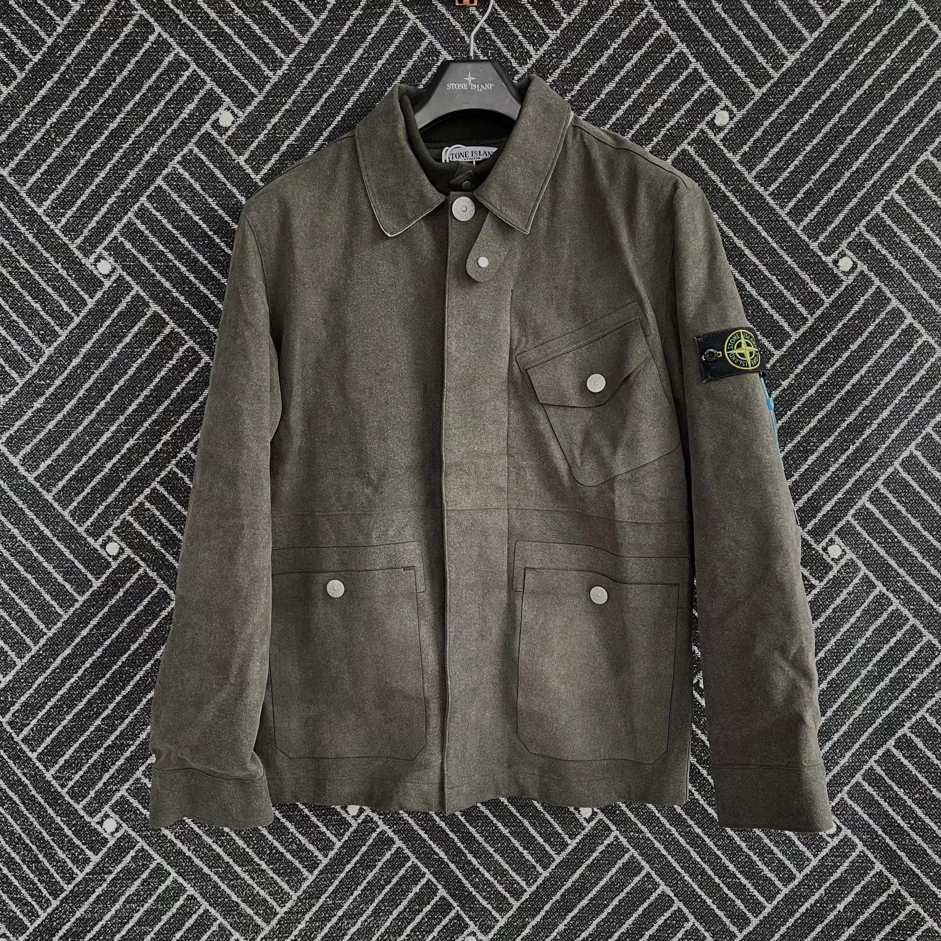 Stone Island Stone Island 03AW Manmade Suede Jacket M 98 New Size US M / EU 48-50 / 2 - 1 Thumbnail