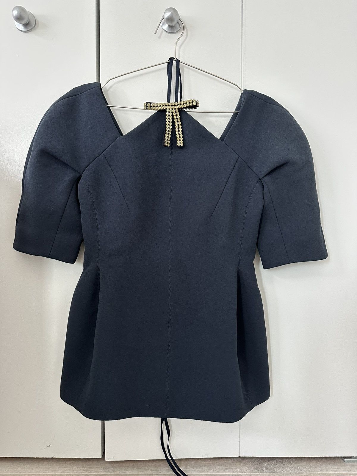 Marni Marni Crystal Bow Mini Dress Size S / US 4 / IT 40 - 1 Thumbnail