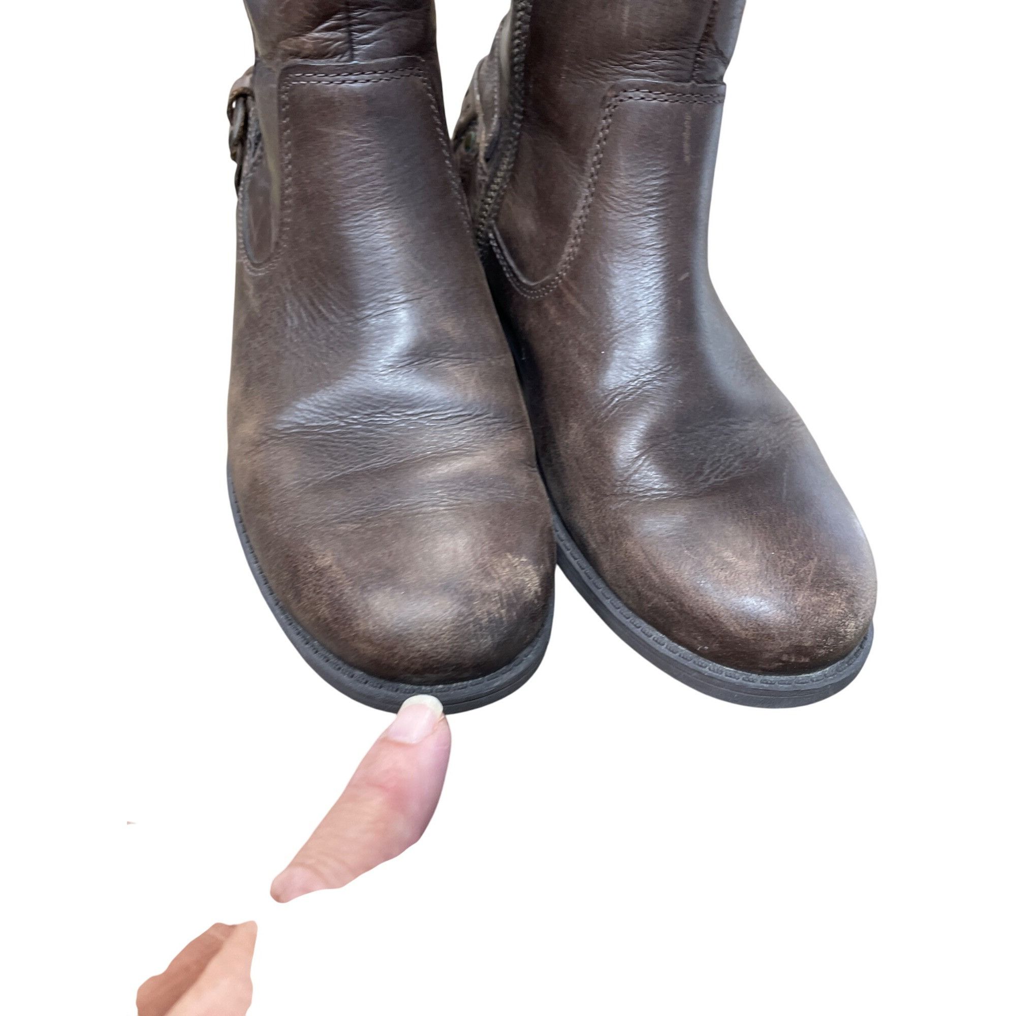 Ugg UGG Womens Brown Leather Ankle Moto Boots Size 8 SKU 9280 Size US 8 / IT 38 - 13 Thumbnail
