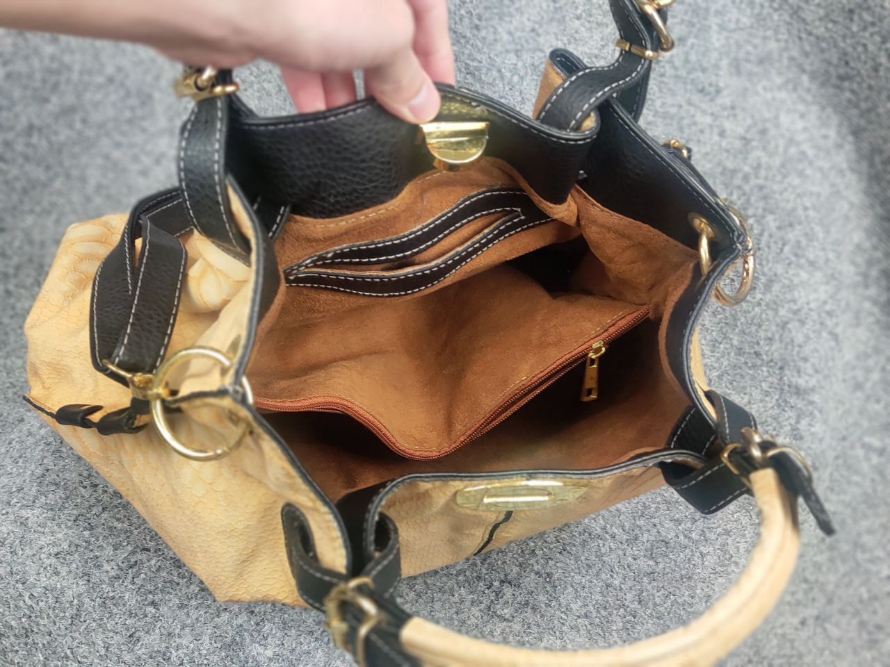Chloe Vintage 90's Chloe Style bag snakeskin texture handles Y2K Size ONE SIZE - 23 Thumbnail