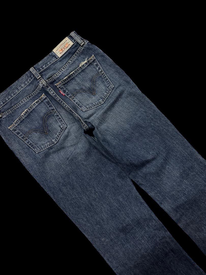 Levi's FLARED 90s Levi’s Bell Bottom Mudwash Distressed Denim Jean Size US 28 / EU 44 - 15 Thumbnail