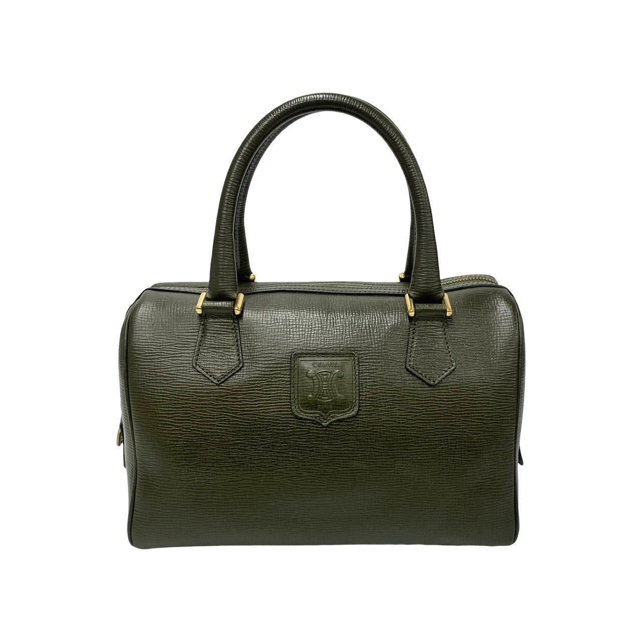Celine Celine Triomphe Boston Bag Leather Handbag in Very Good Condition Size ONE SIZE - 1 Thumbnail