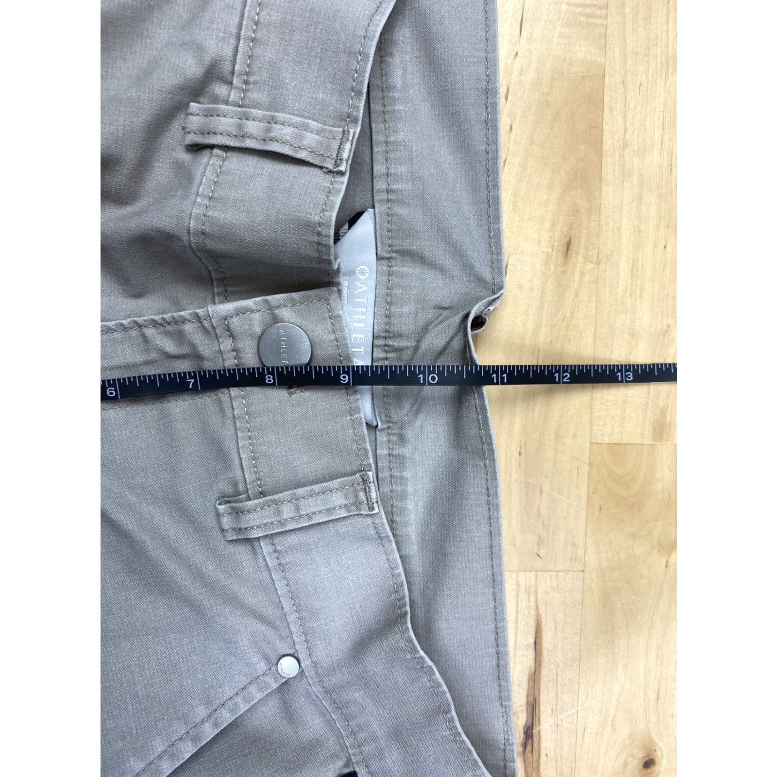 Athleta Athleta Pants Summit Cargo Beige Stripe Size 2 Casual Size 26" / US 2 / IT 38 - 7 Thumbnail