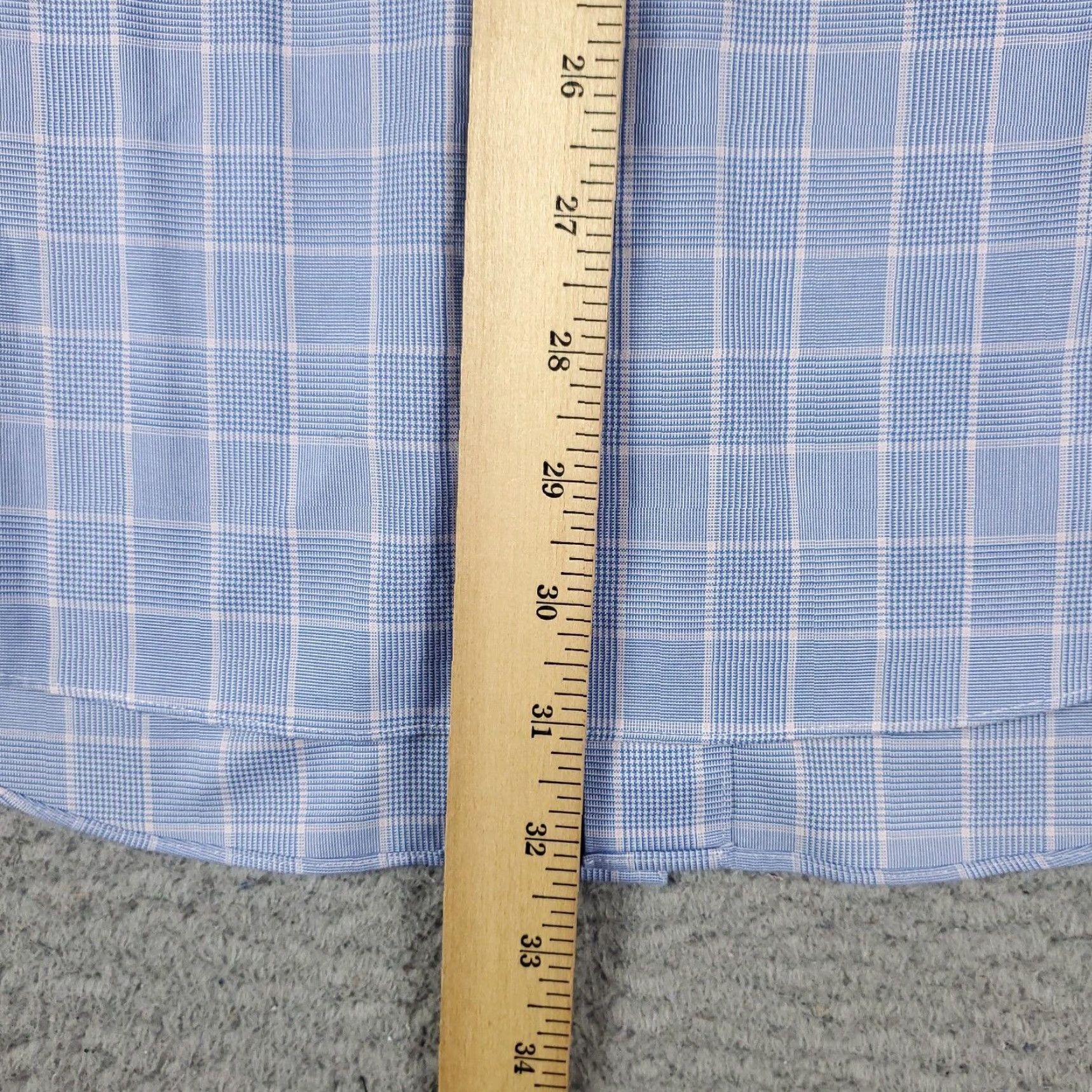 Brooks Brothers Brooks Brothers Shirt Mens 16.5 Blue Plaid Dress Shirt Button-Up Long Sleeve Cotton Non-Iron Mens Size 42R - 4 Thumbnail
