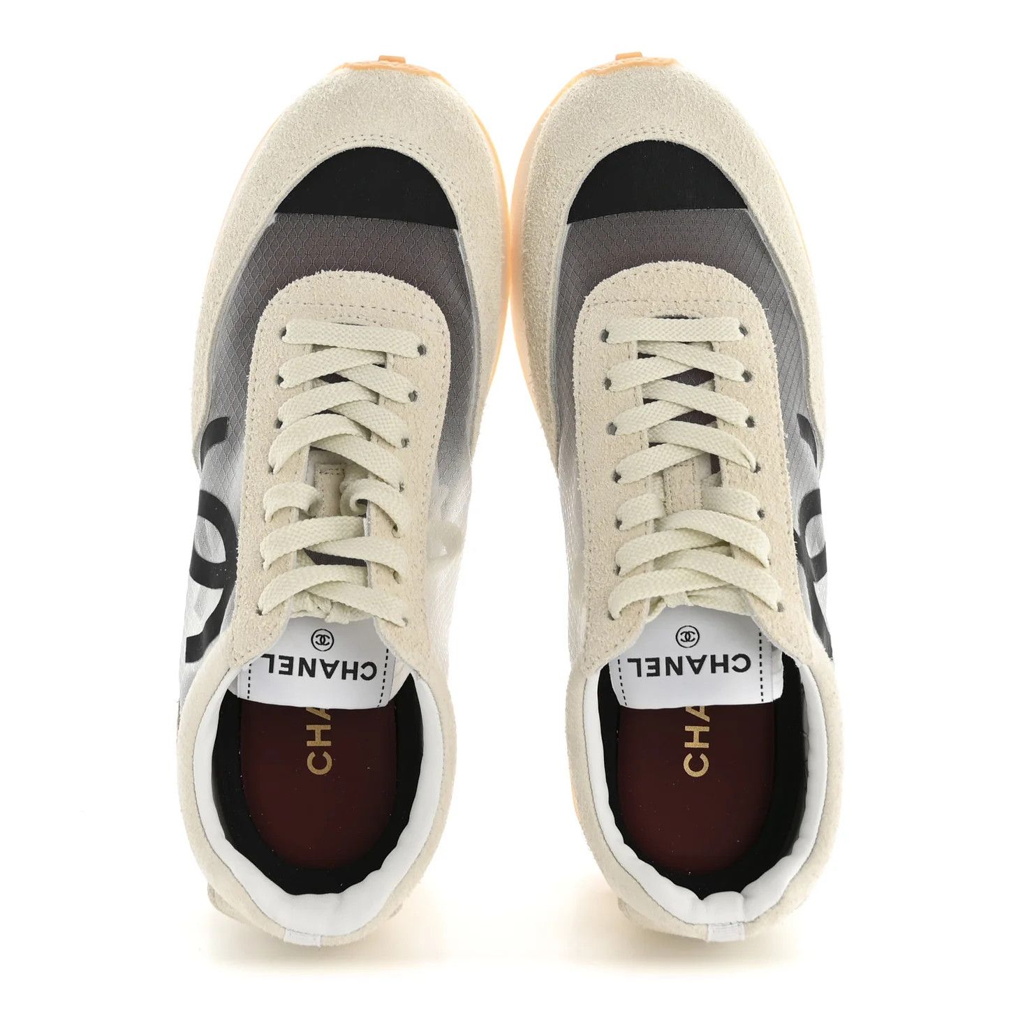Chanel os11x0426 Suede Calfskin CC Sneakers in Multicolor Size US 8 / IT 38 - 4 Thumbnail