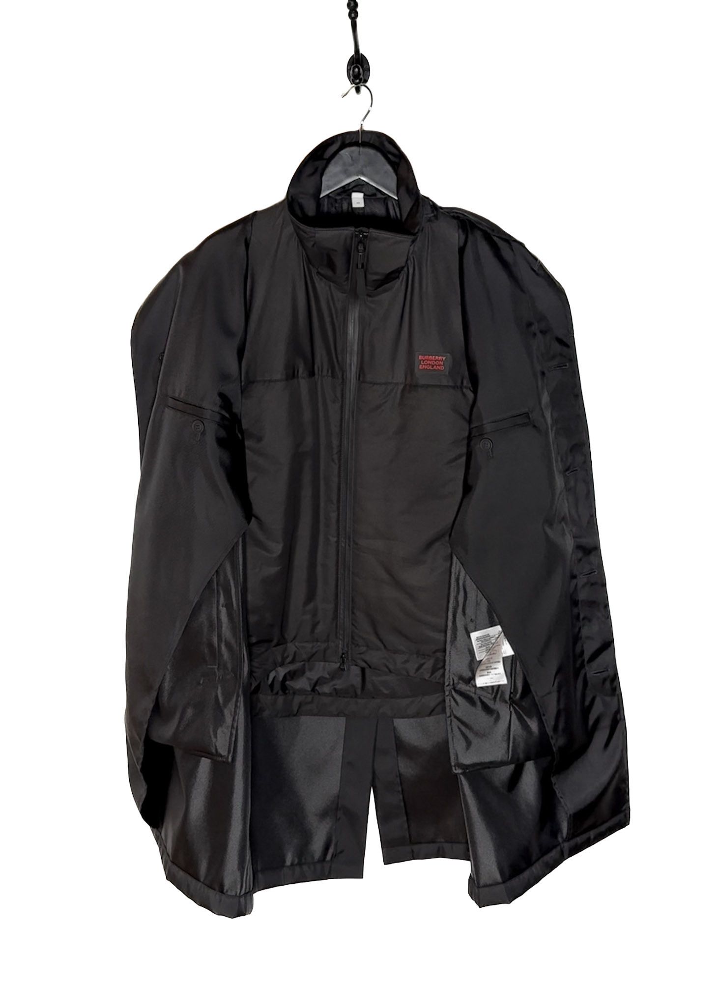 Burberry Burberry Black Nylon Car Coat With Detachable Warmer Gilet Size US M / EU 48-50 / 2 - 7 Thumbnail