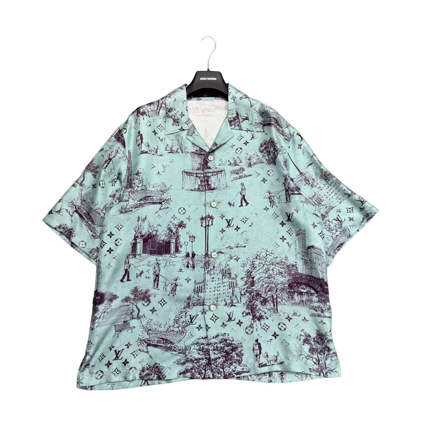 Louis Vuitton Louis Vuitton Monogram Silk Shirt Size M Size US M / EU 48-50 / 2 - 1 Thumbnail