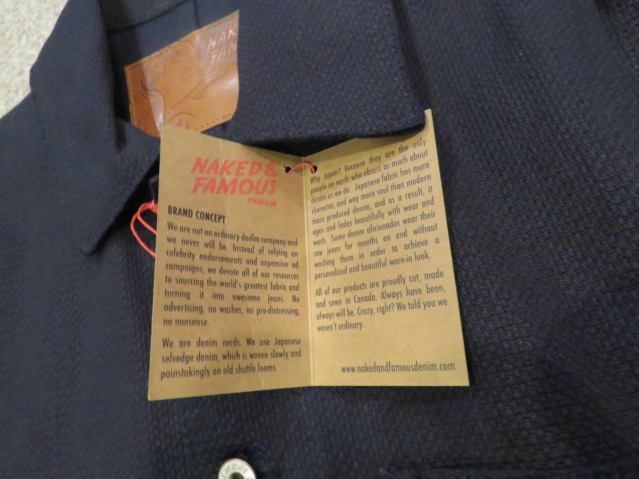 Naked & Famous Naked & Famous Indigo Basketweave Chore Coat NWT Size M Size US M / EU 48-50 / 2 - 9 Thumbnail