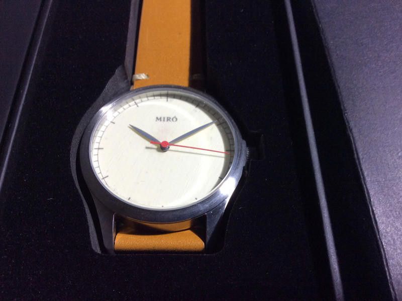 Designer Miro White/Brown Men's Watch Size ONE SIZE - 6 Thumbnail