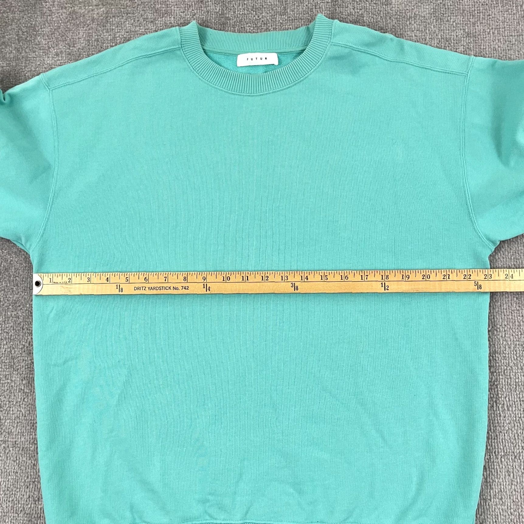Vintage Futur Sweatshirt Adult Mens Large Mint Green Art Silhouette Crew Size US L / EU 52-54 / 3 - 6 Thumbnail