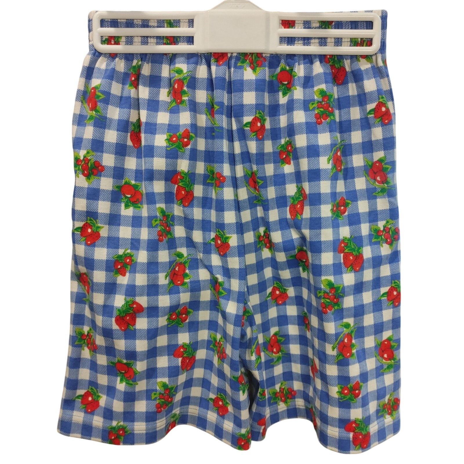 Other Karen Scott Women's S Blue/White Floral Print Plaid Shorts Size 28" / US 6 / IT 42 - 2 Thumbnail