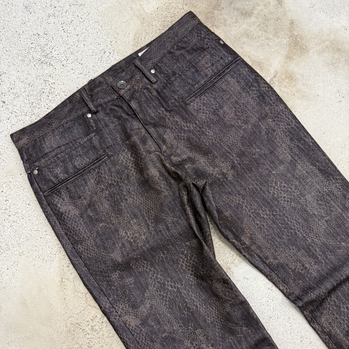semanticdesign Wide Flare Y2K Semantic Design Snakeskin Tornado Style Pants Size US 30 / EU 46 - 3 Thumbnail