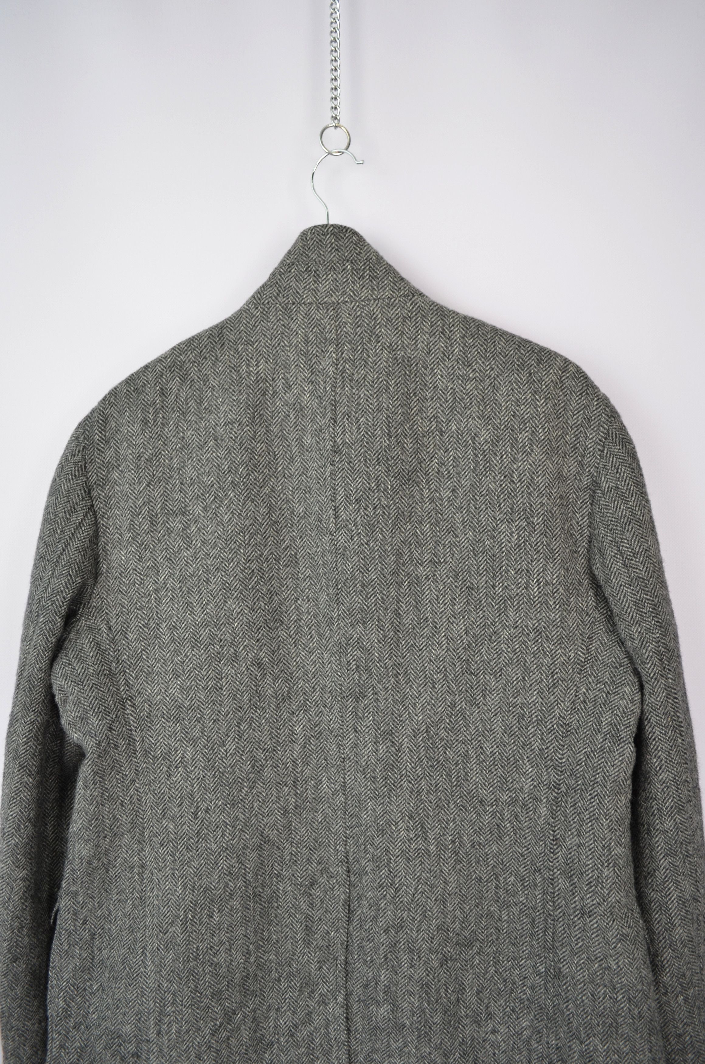 Designer Seventy Venezia Herringbone Yorkshire Tweed Wool Coat Jacket Size US M / EU 48-50 / 2 - 11 Thumbnail