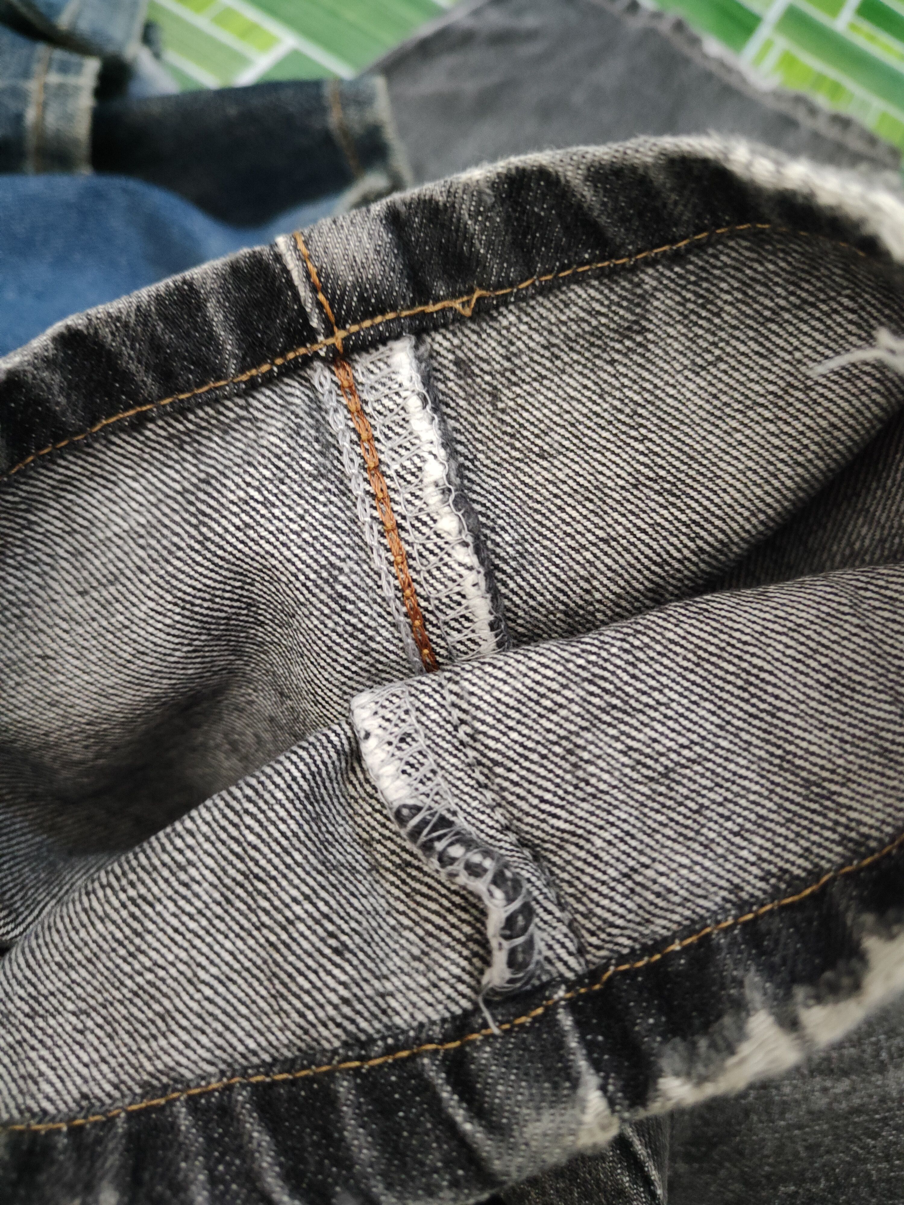 Edwin Edwin Black Distressed Ripped denim Jeans #W1385 Size US 32 / EU 48 - 14 Thumbnail