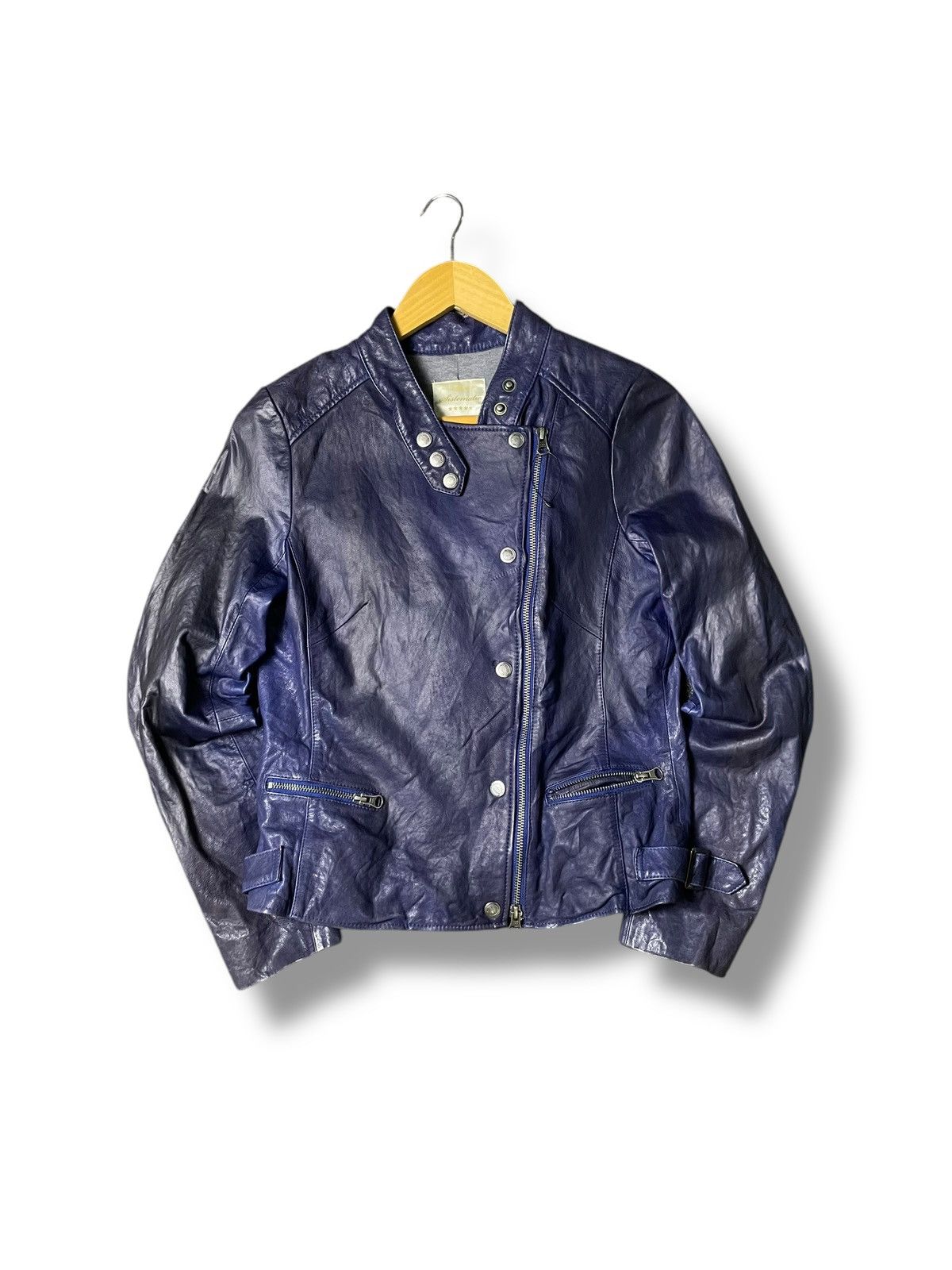 Japanese Brand Japanese Brand Cropped Leather Jacket (54) Size US XXS / EU 40 - 1 Thumbnail