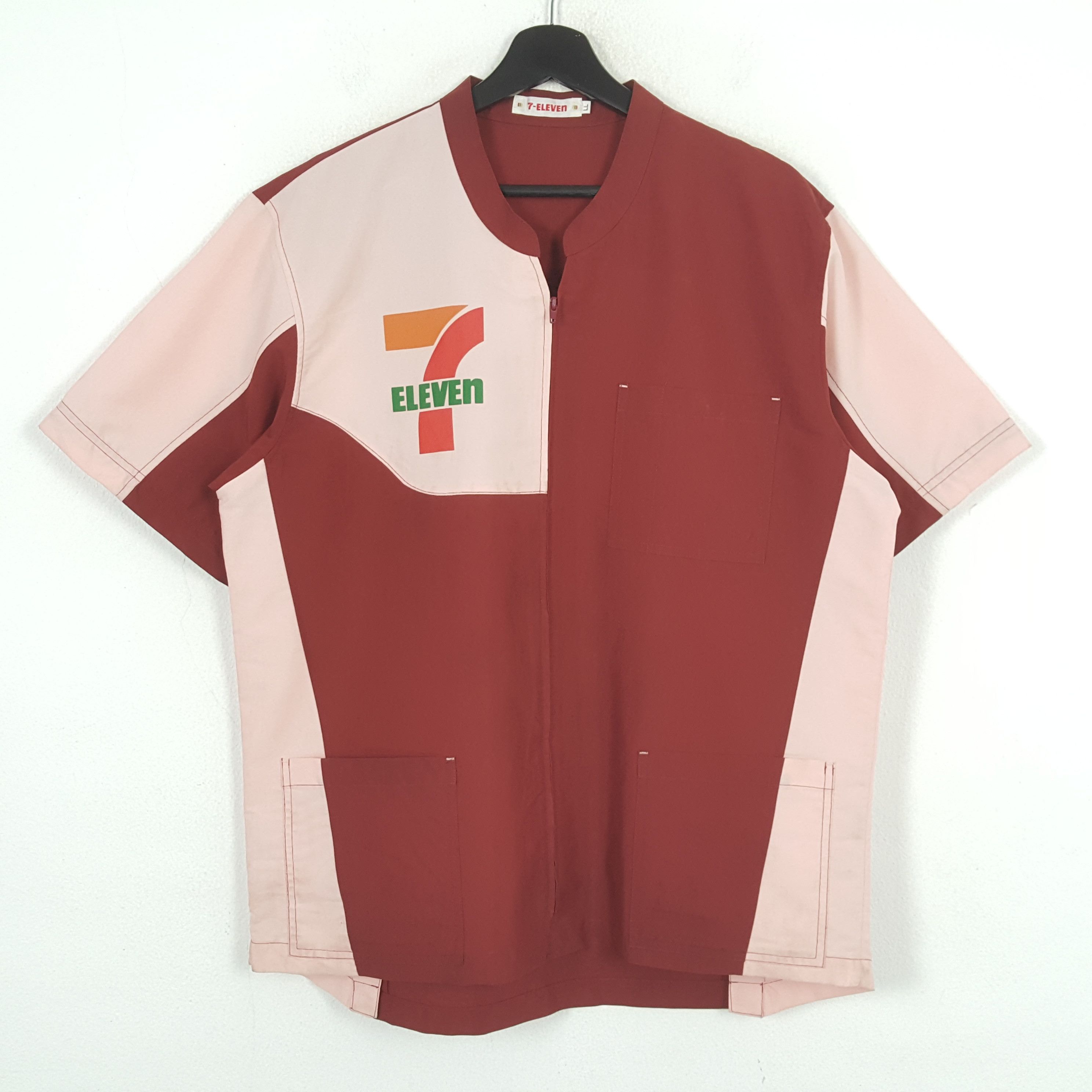 Japanese Brand × Vintage 7-ELEVEN Japanese Workwear Uniform Jacket C276N76 Size US L / EU 52-54 / 3 - 1 Thumbnail