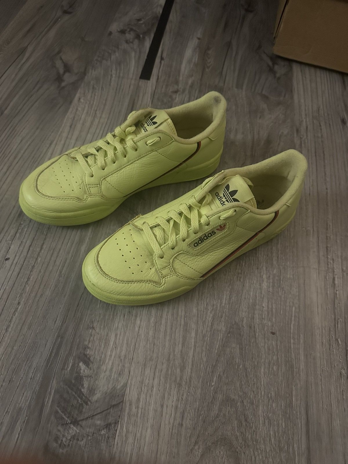 Adidas Adidas Continental 80 Frozen /Lime Green Size US 8 / EU 41 - 1 Thumbnail