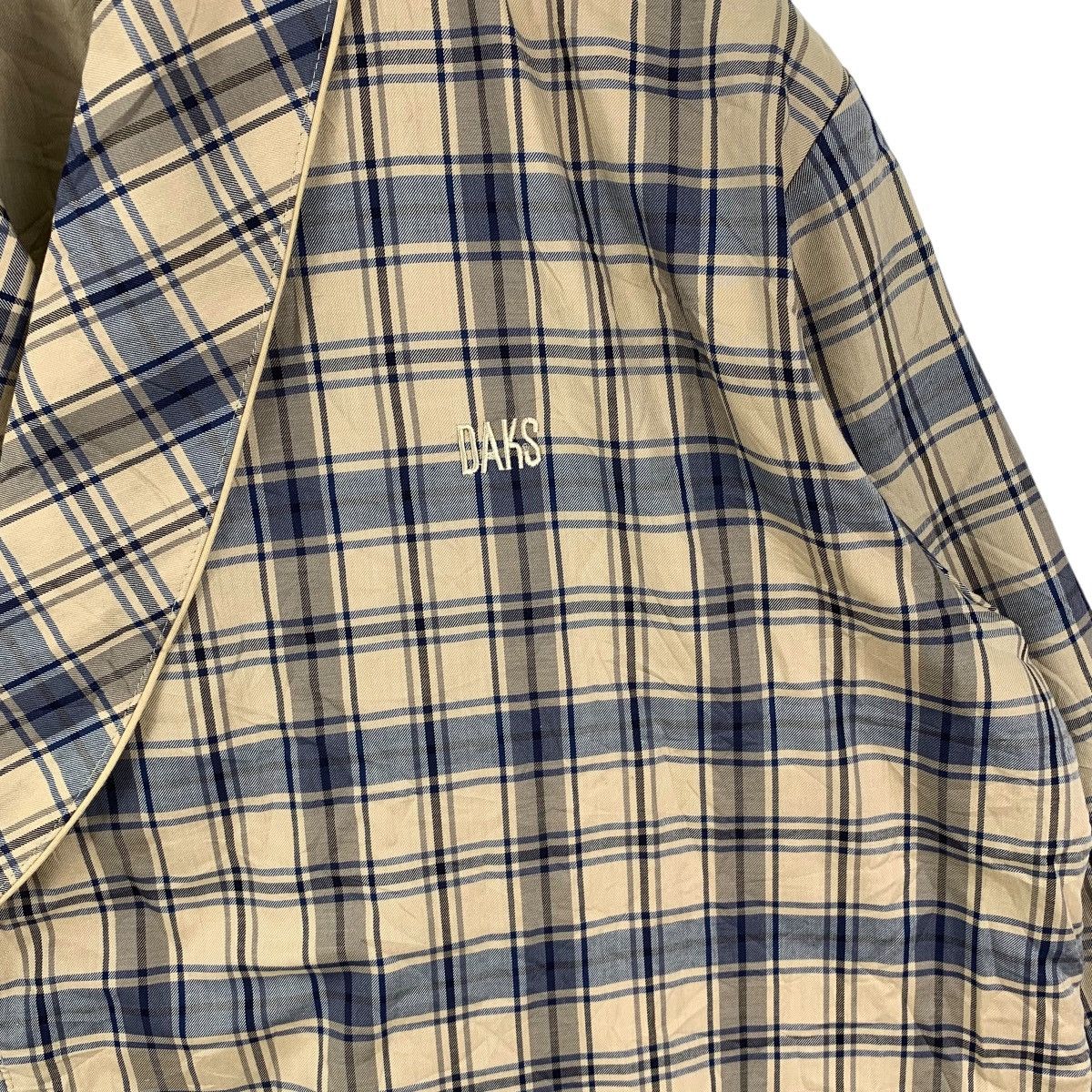 DAKS Vintage DAKS LONDON Nova Checks Plaids Trench Coat Jacket Size L / US 10 / IT 46 - 6 Thumbnail