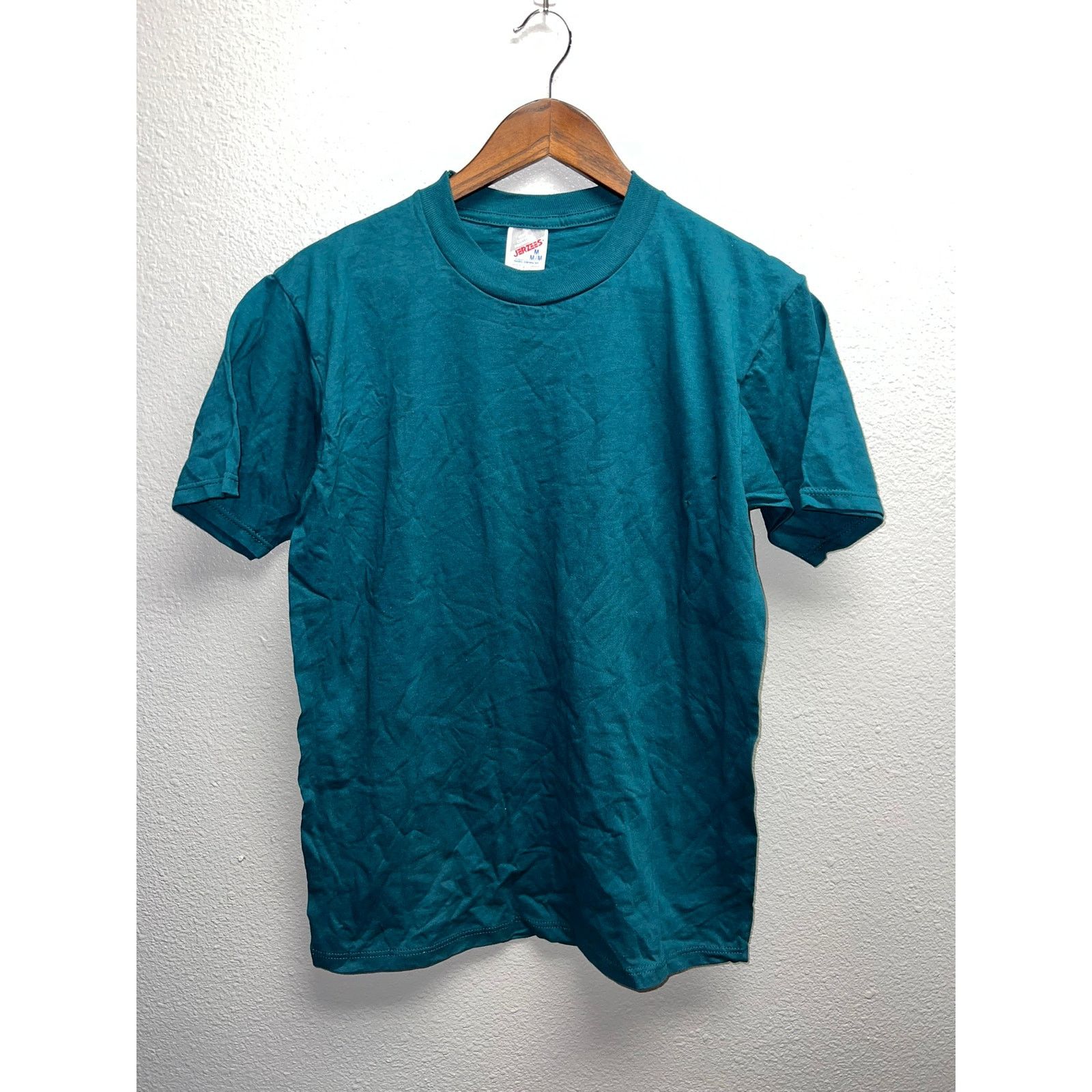 Jerzees 90s Vintage Jerzees Dark Green Blank Shirt Tee VTG 1990s M Size US M / EU 48-50 / 2 - 1 Thumbnail