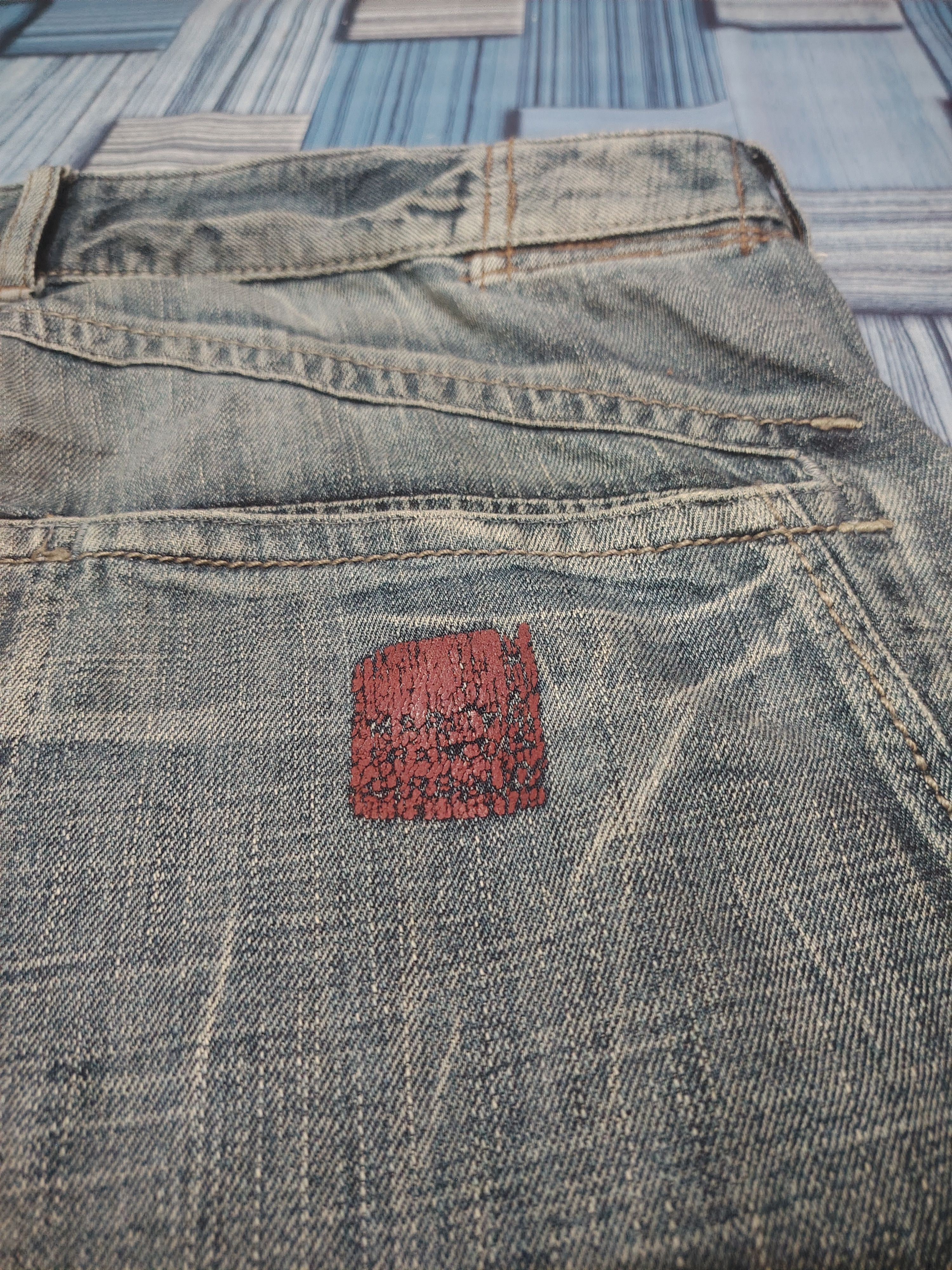 Marithe + Francois Girbaud Japanese Marithe Francois Girbaud Baggy Style Flare Jeans Size US 35 - 16 Thumbnail