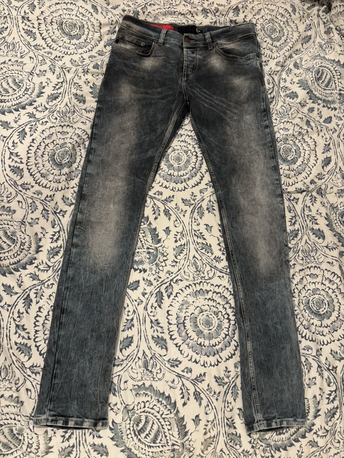Just Cavalli Just Cavalli Skinny Low Rise Grey Wash Denim Jeans 30 x 32 Size US 30 / EU 46 - 1 Thumbnail