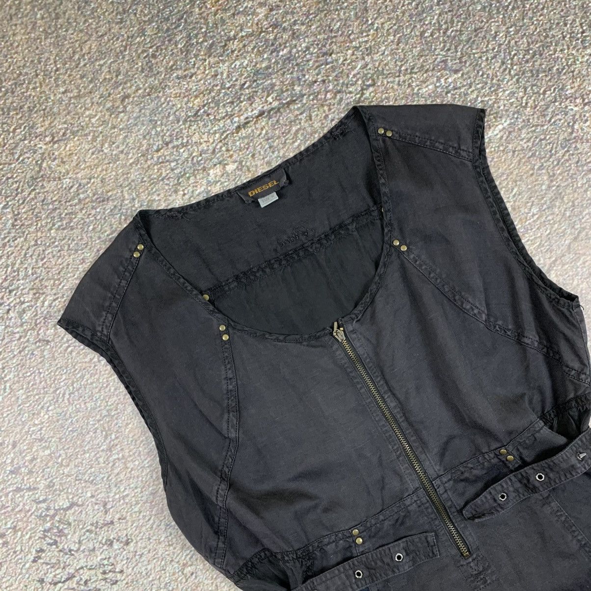 Diesel Diesel Avant Garde Washed Denim Dress Size L / US 10 / IT 46 - 5 Thumbnail