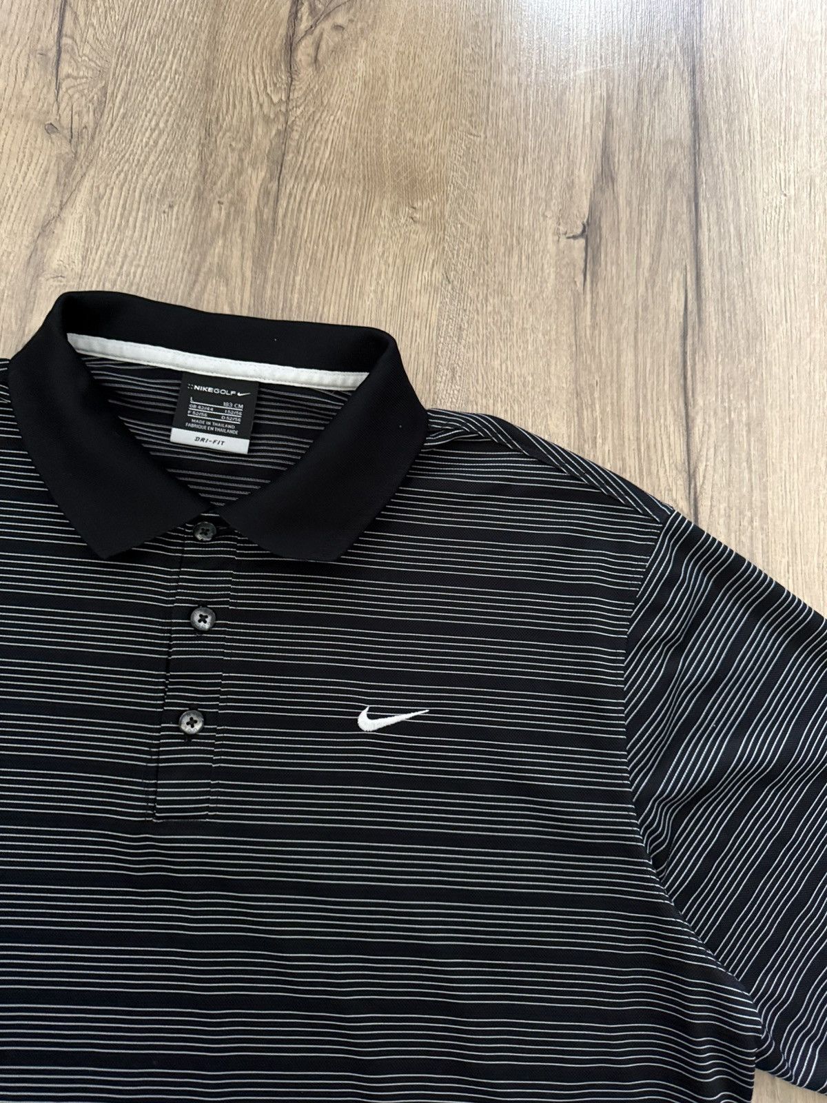 Nike Vintage Nike Striped Polo Size US L / EU 52-54 / 3 - 2 Thumbnail