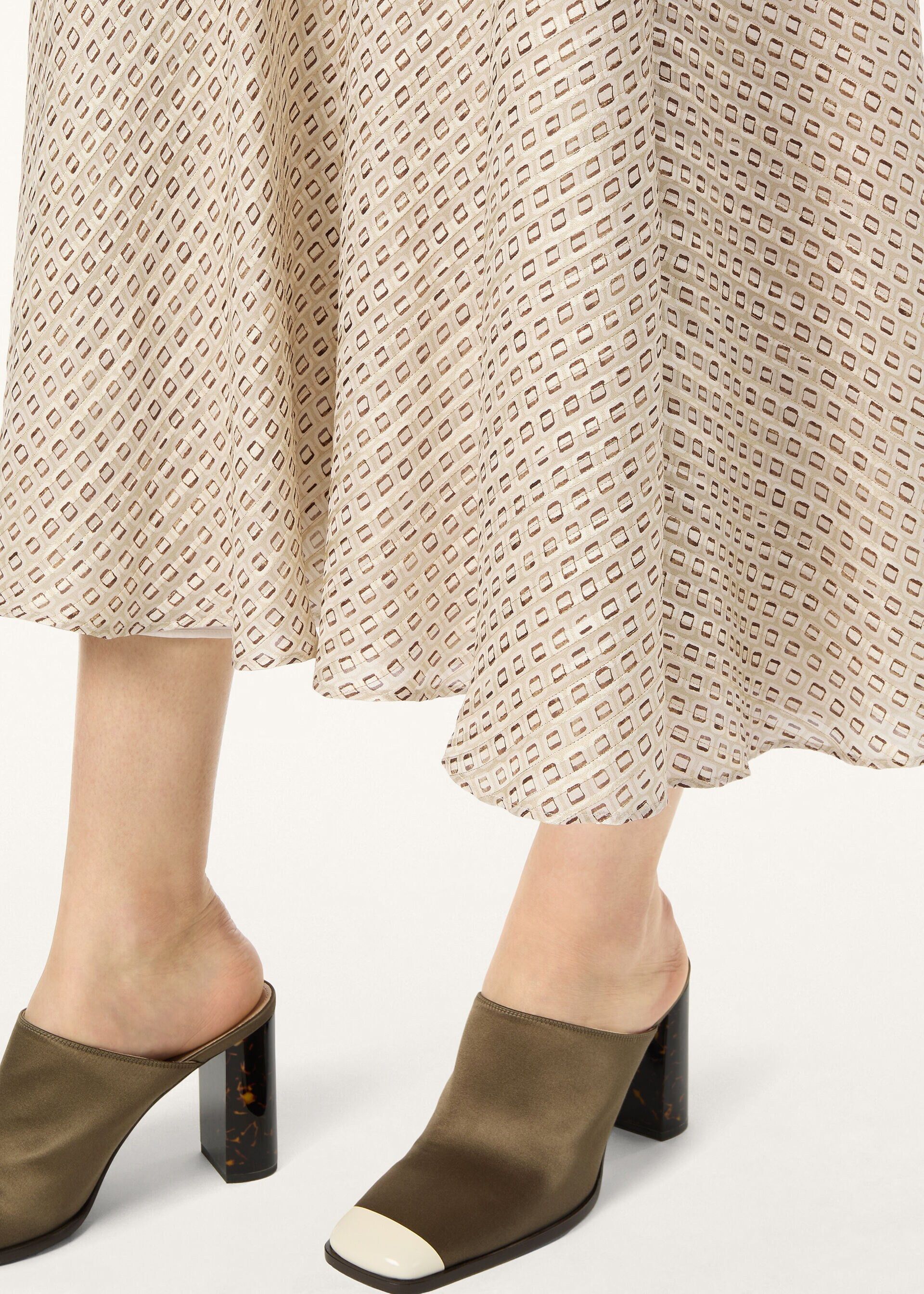 Loro Piana os11x0426 FAQ5894 Erika Skirt in Ivory/Brown Size 26" / US 2 / IT 38 - 3 Thumbnail